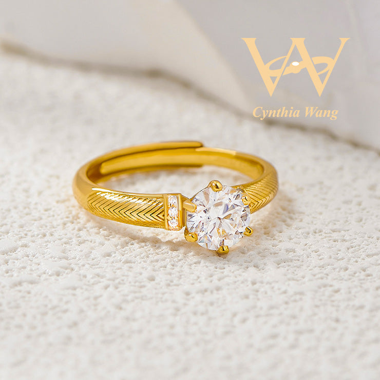 'Modern Minimalism' Moissanite Ring