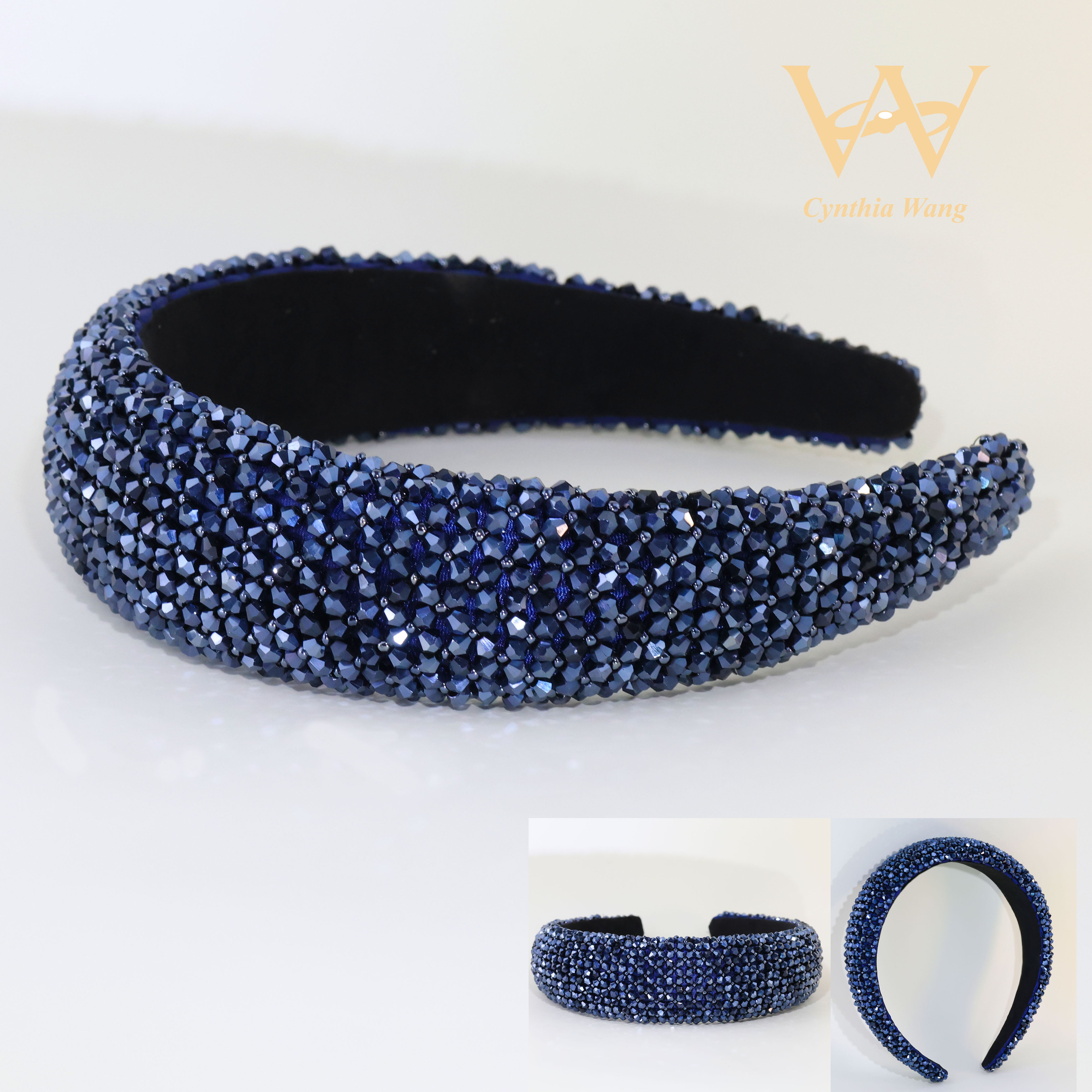 'Dazzling Stars' Blue Rhinestone Headband