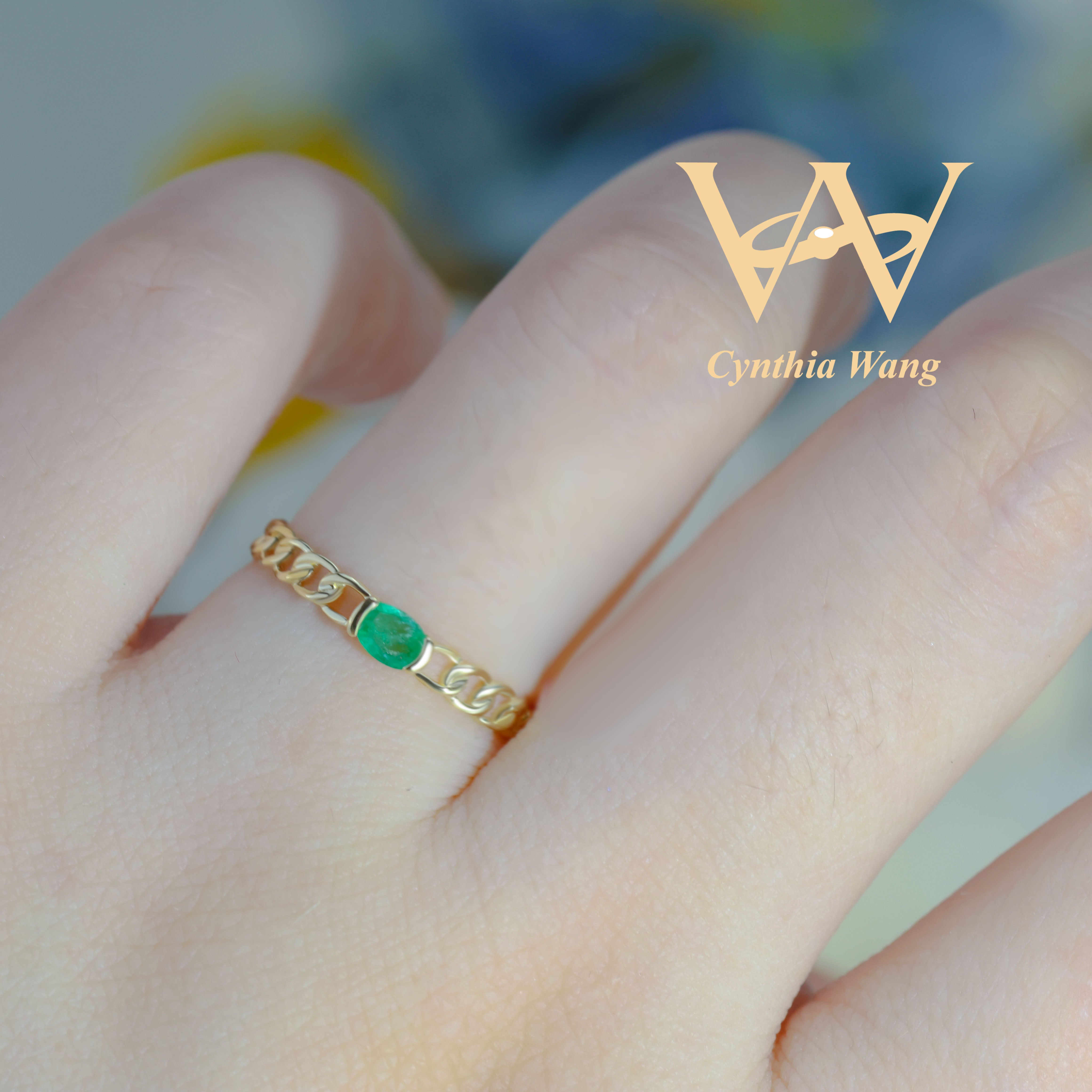 'Green Miracle' 10K Gold Emerald Ring