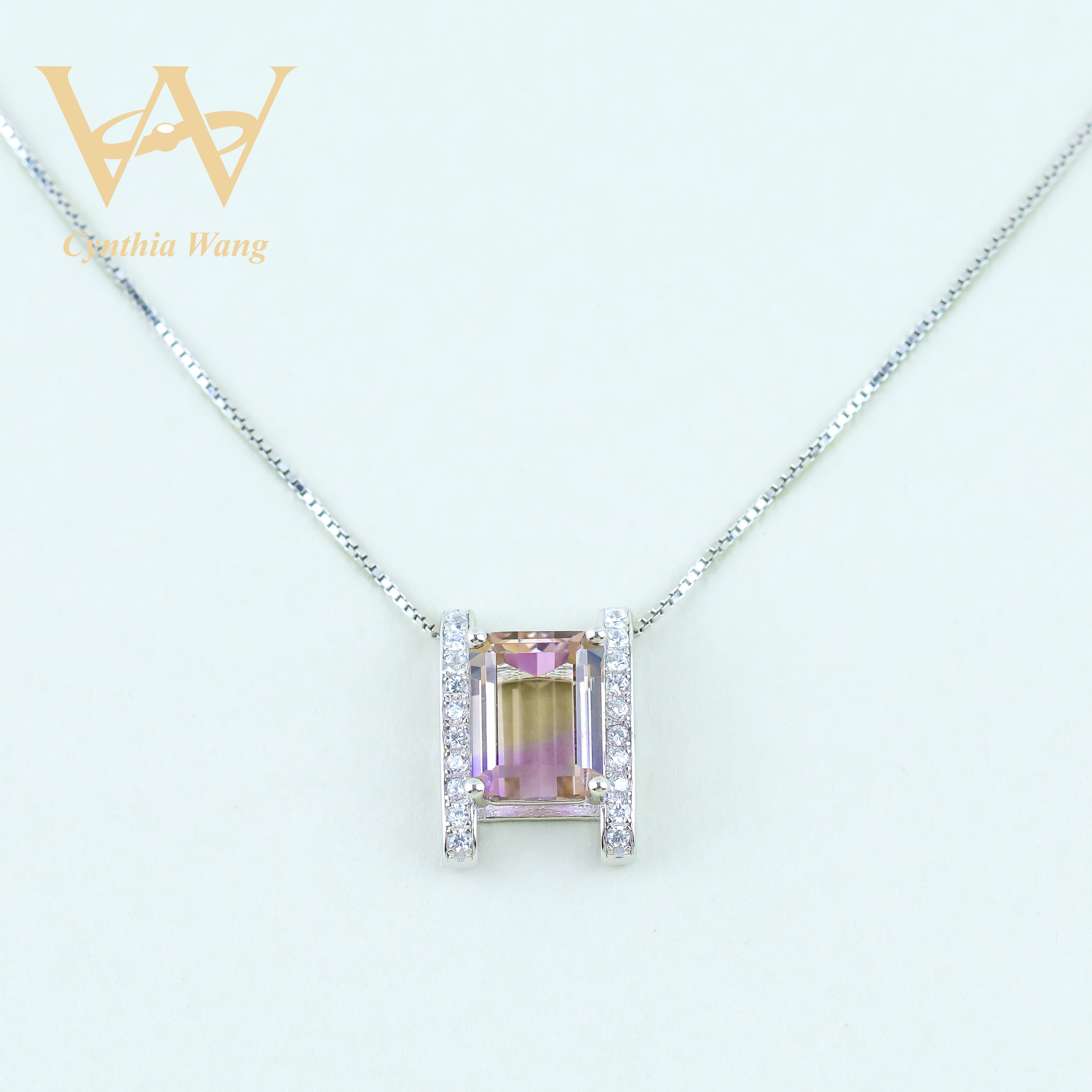 'Lustrous Enchantment' Ametrine Necklace