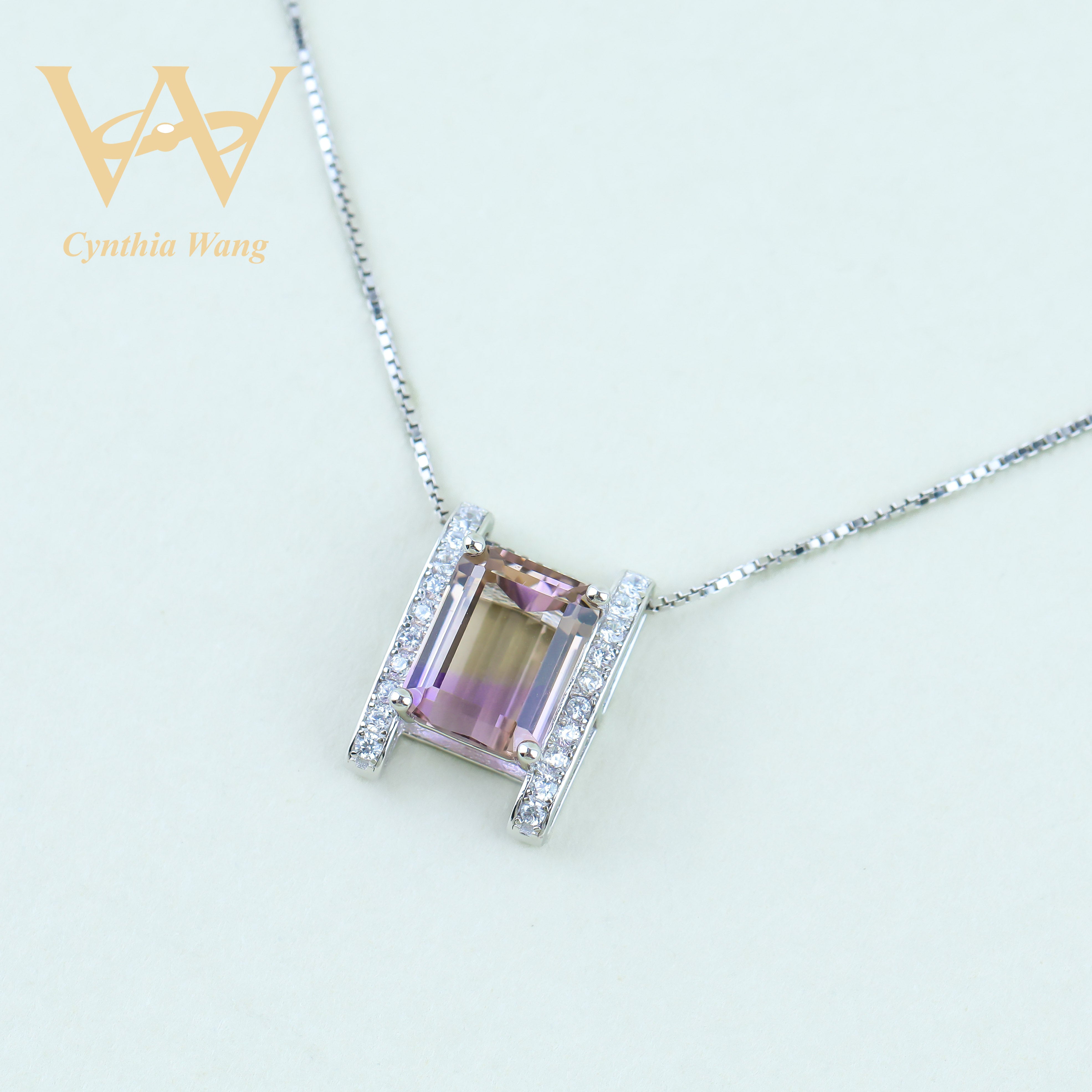 'Lustrous Enchantment' Ametrine Necklace