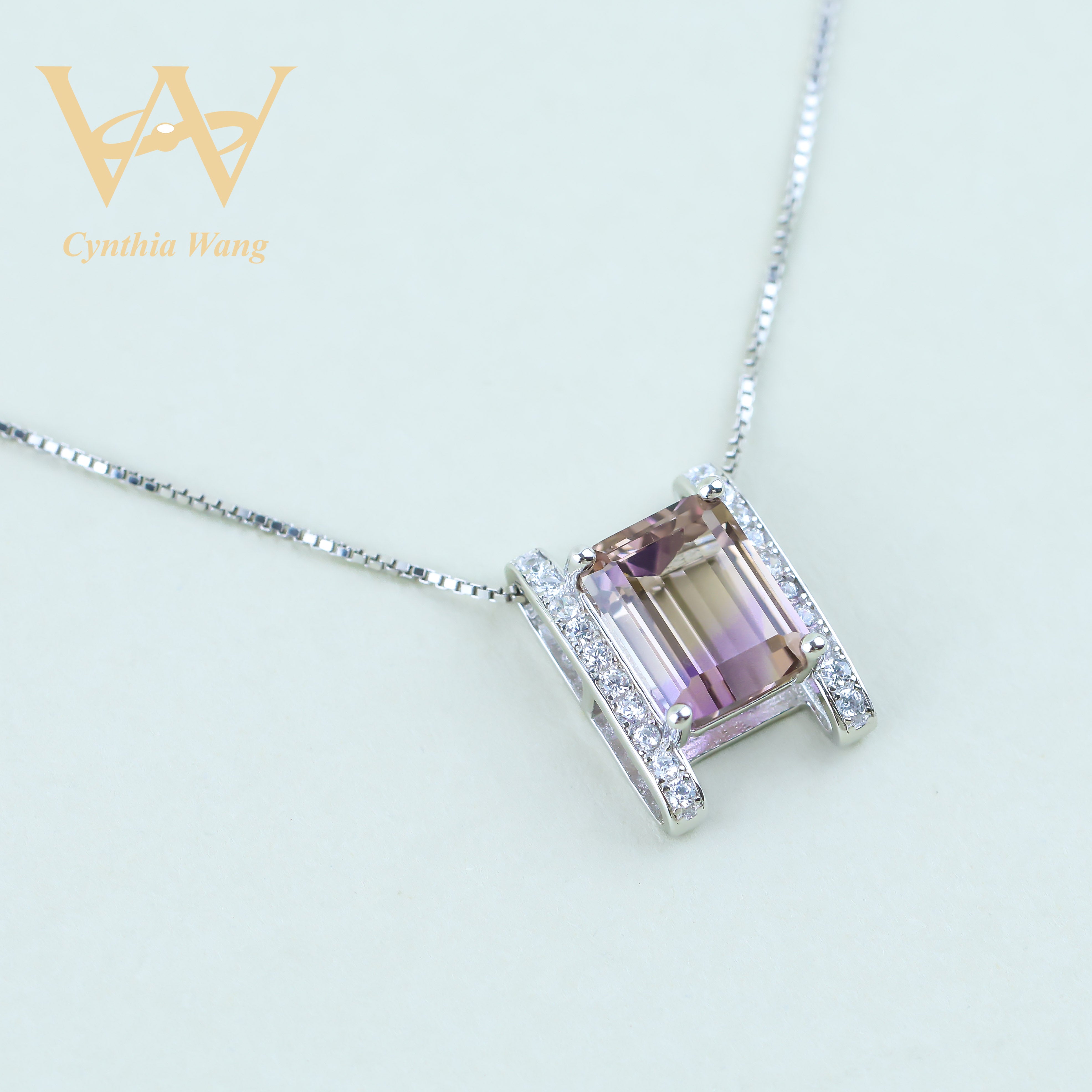 'Lustrous Enchantment' Ametrine Necklace