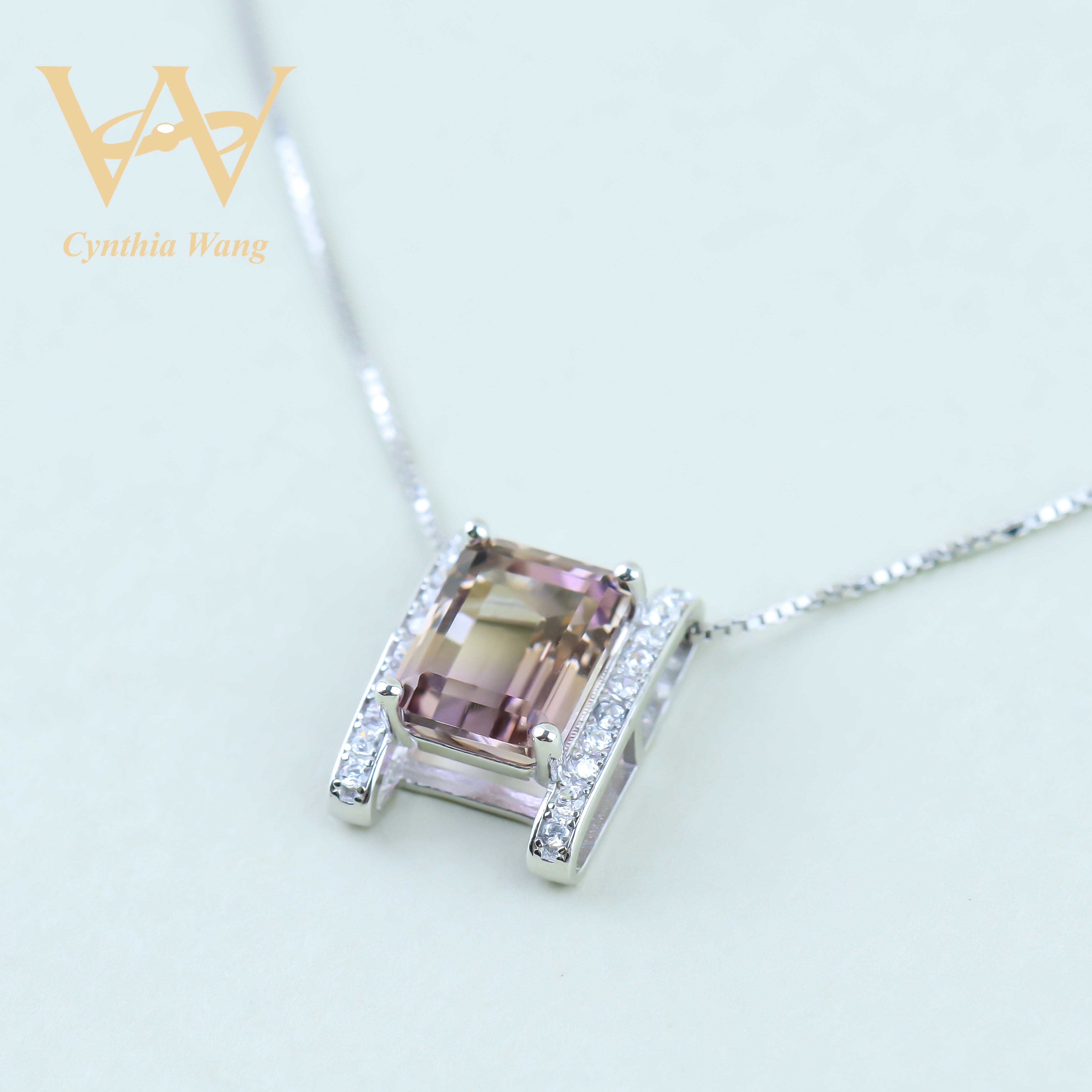 'Lustrous Enchantment' Ametrine Necklace