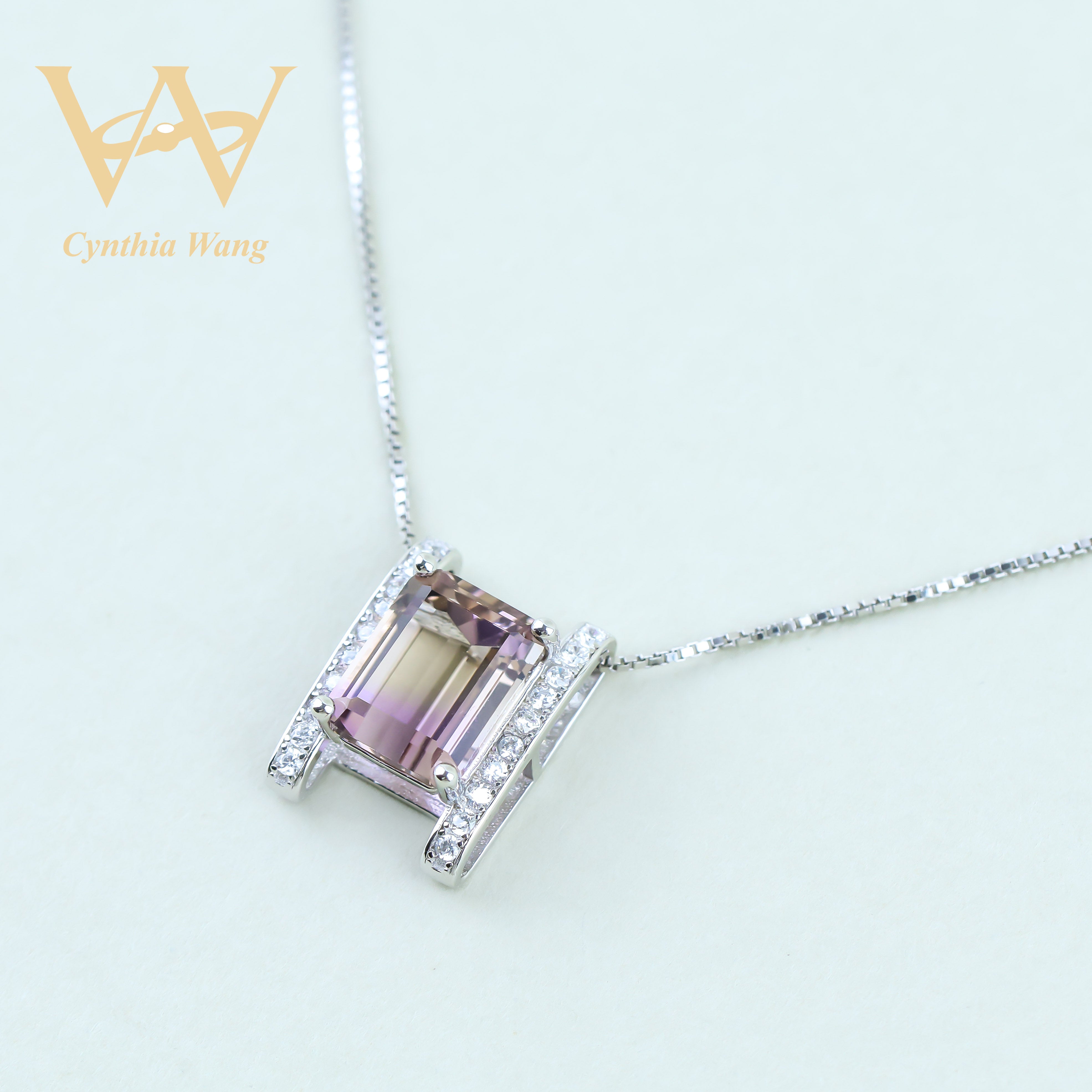 'Lustrous Enchantment' Ametrine Necklace