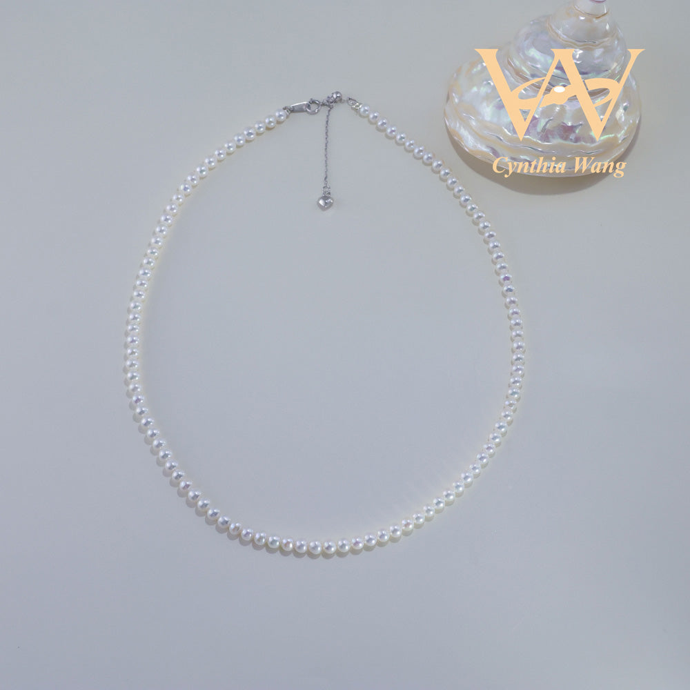 'Touch Pure White' Pearl Necklace