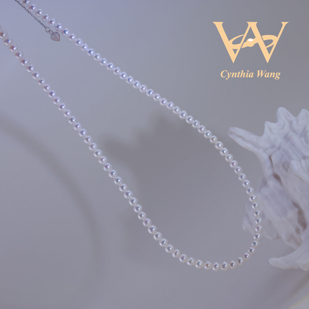 'Touch Pure White' Pearl Necklace
