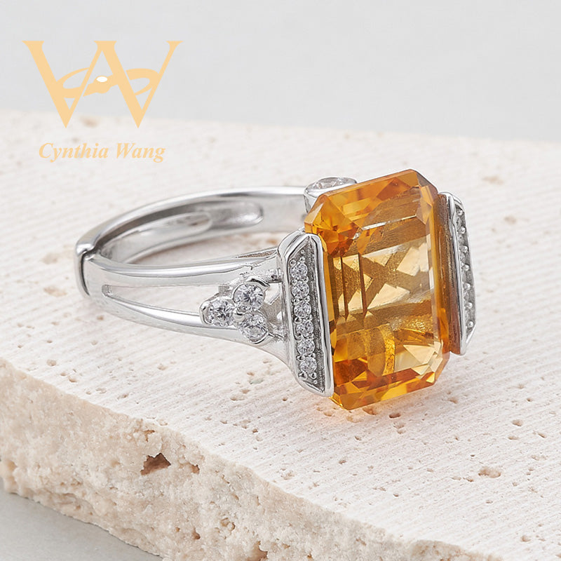 'Brilliant Wealth' Citrine Ring