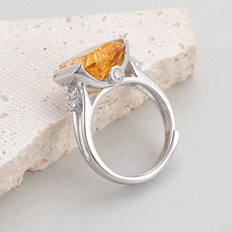 'Brilliant Wealth' Citrine Ring