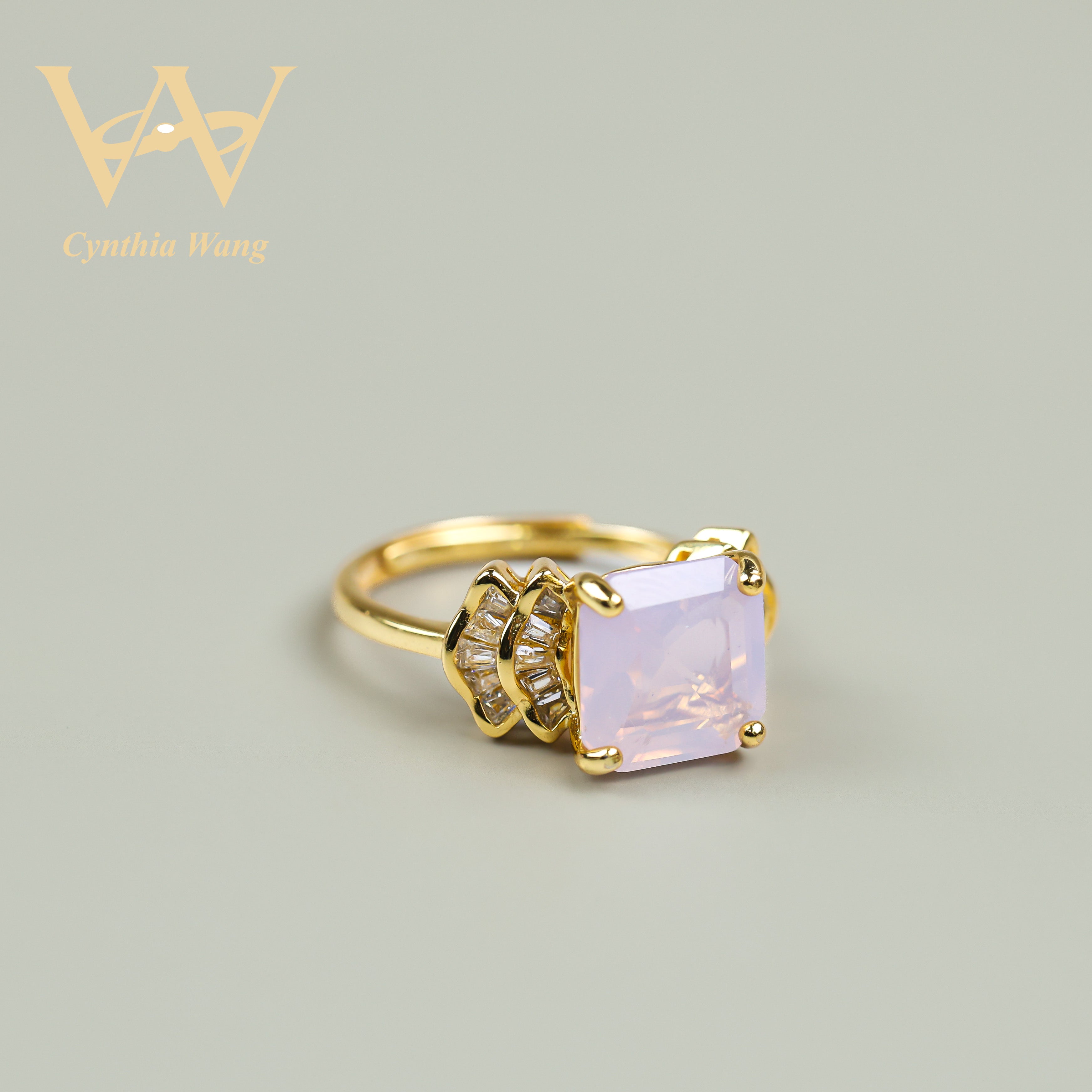 'Morning Mist Lavender' Amethyst Ring