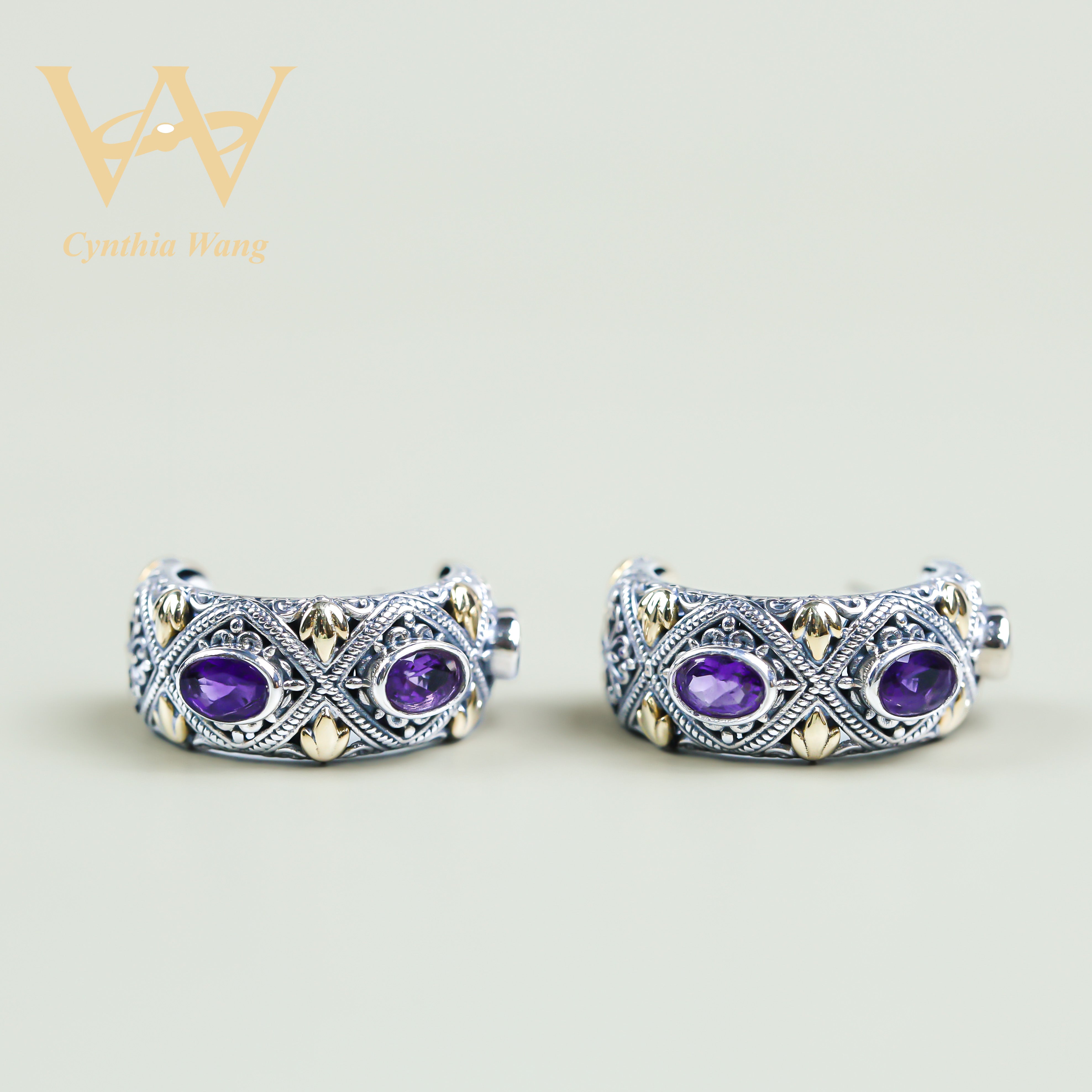 'Vintage Socialite' Amethyst Jewelry Set