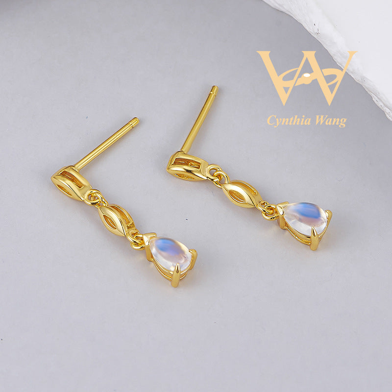 'Tears of Moonlight' Moonstone Earrings