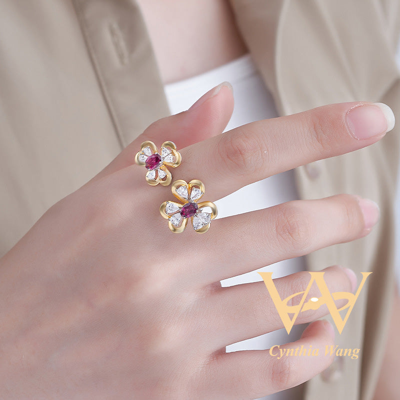 'Nature's Splendor' Garnet Ring