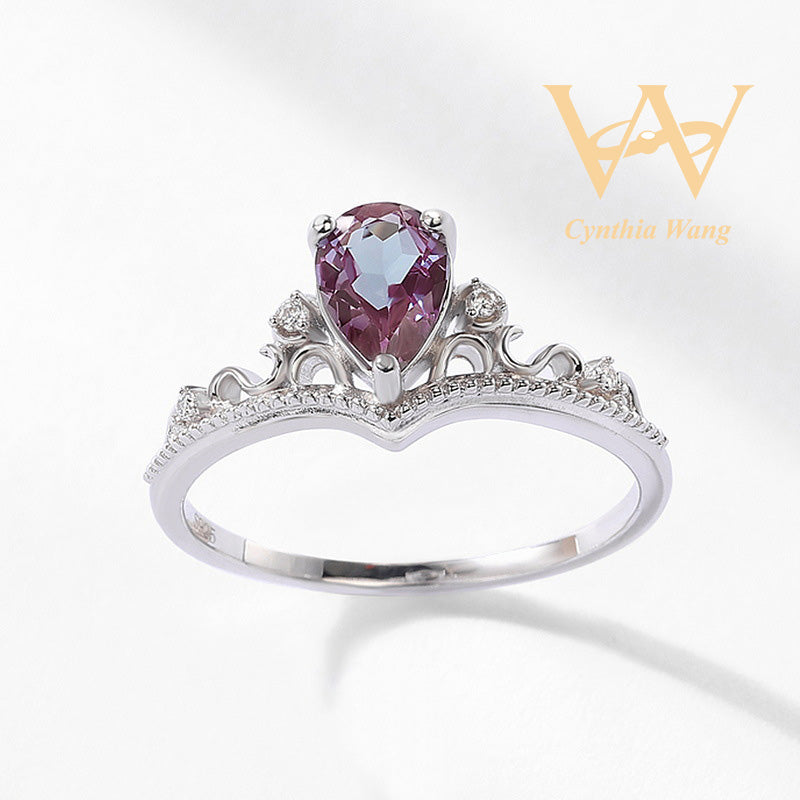 'Twilight Fusion' Alexandrite Ring Set