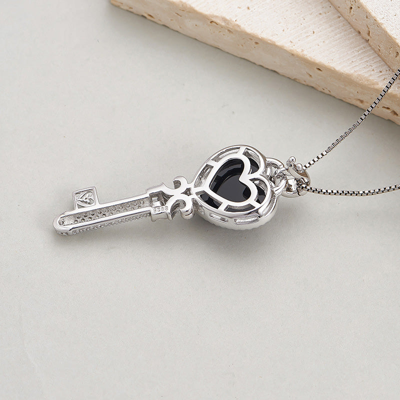 'Love's Secret' Black Onyx Pendant