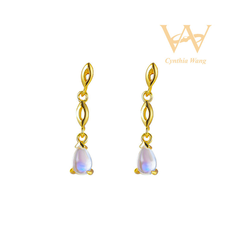 'Tears of Moonlight' Moonstone Earrings