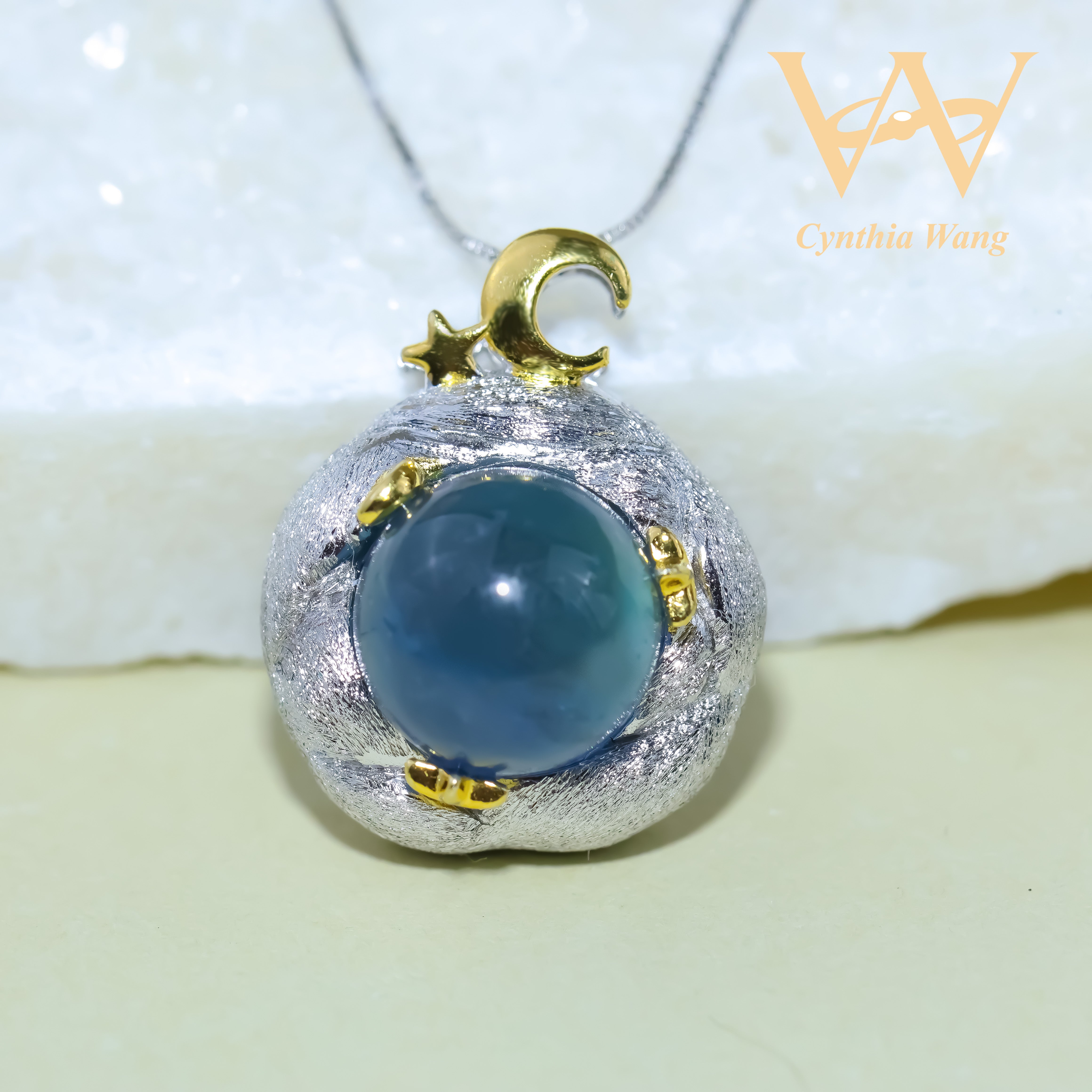 'Bubble Nebula' Aquamarine Jewelry Set