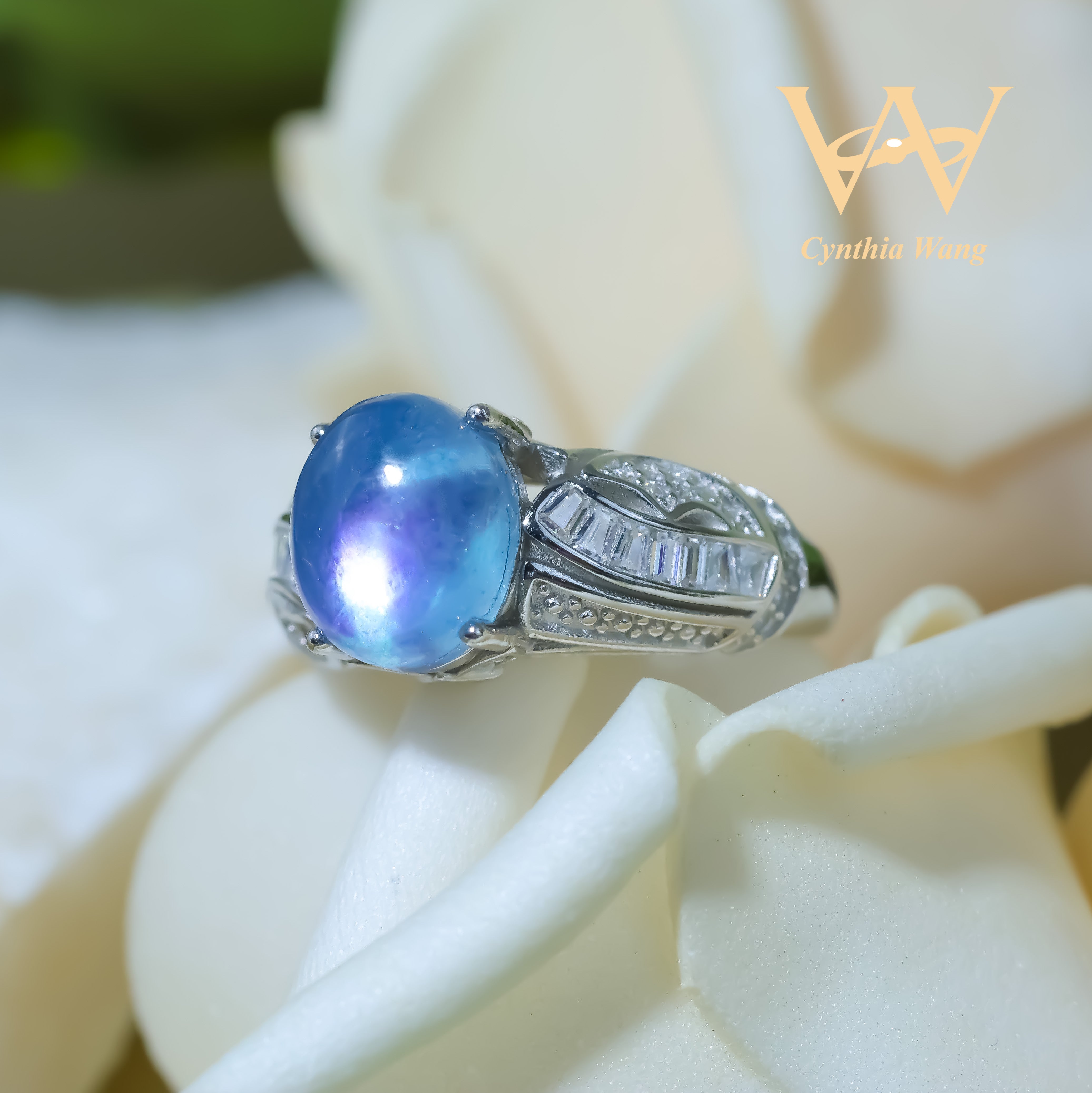 'Azure Enchantment' Aquamarine Ring