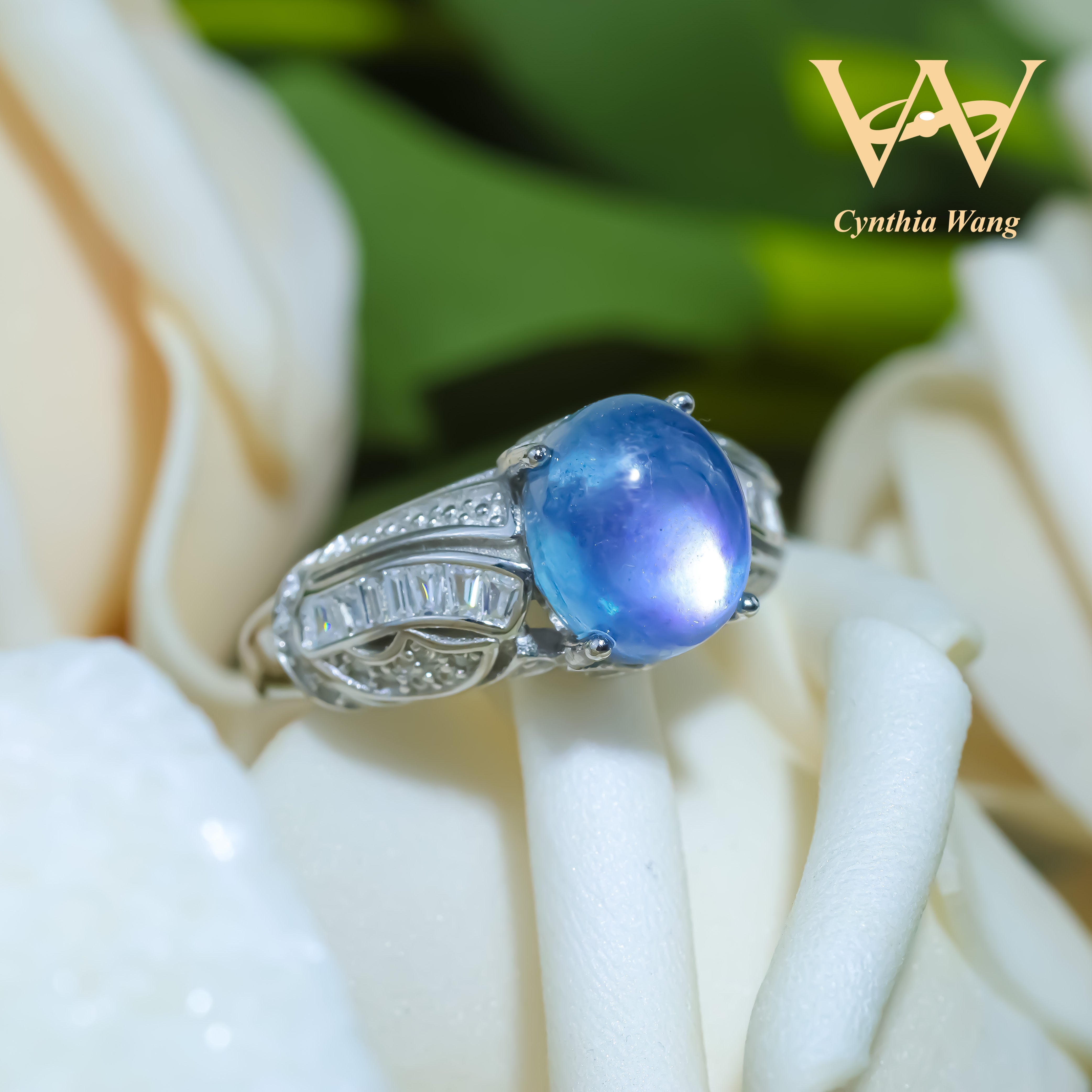 'Azure Enchantment' Aquamarine Ring