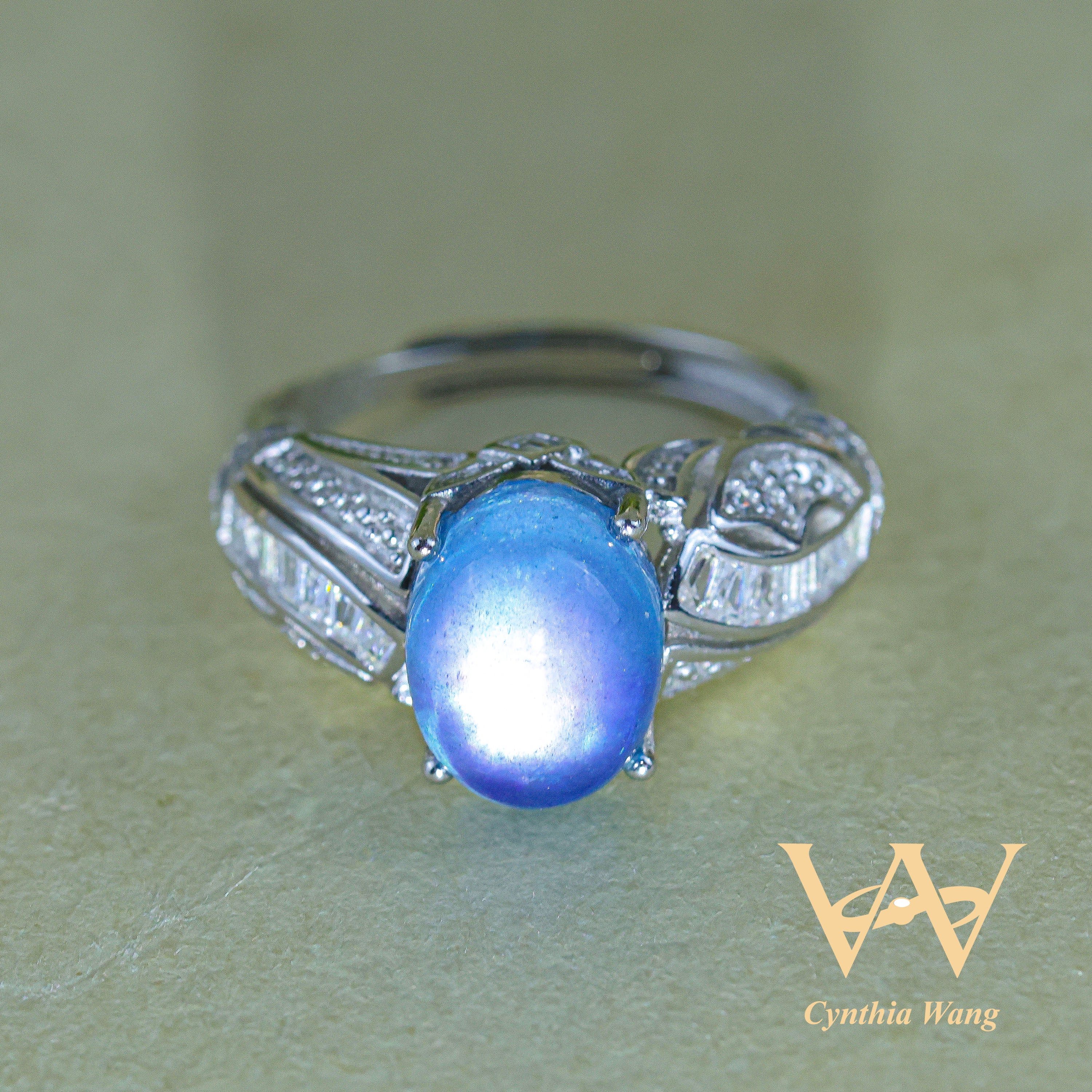 'Azure Enchantment' Aquamarine Ring