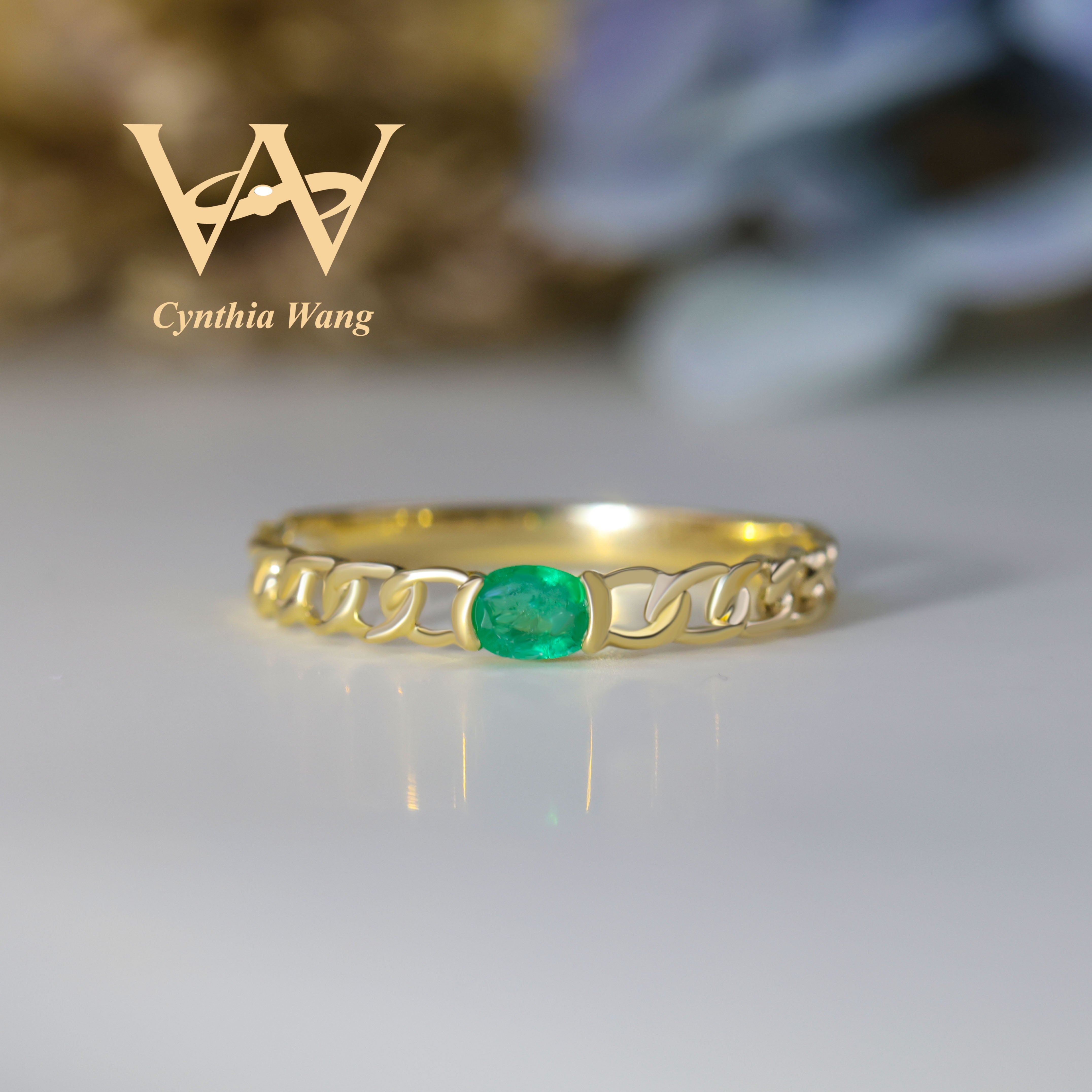 'Green Miracle' 10K Gold Emerald Ring