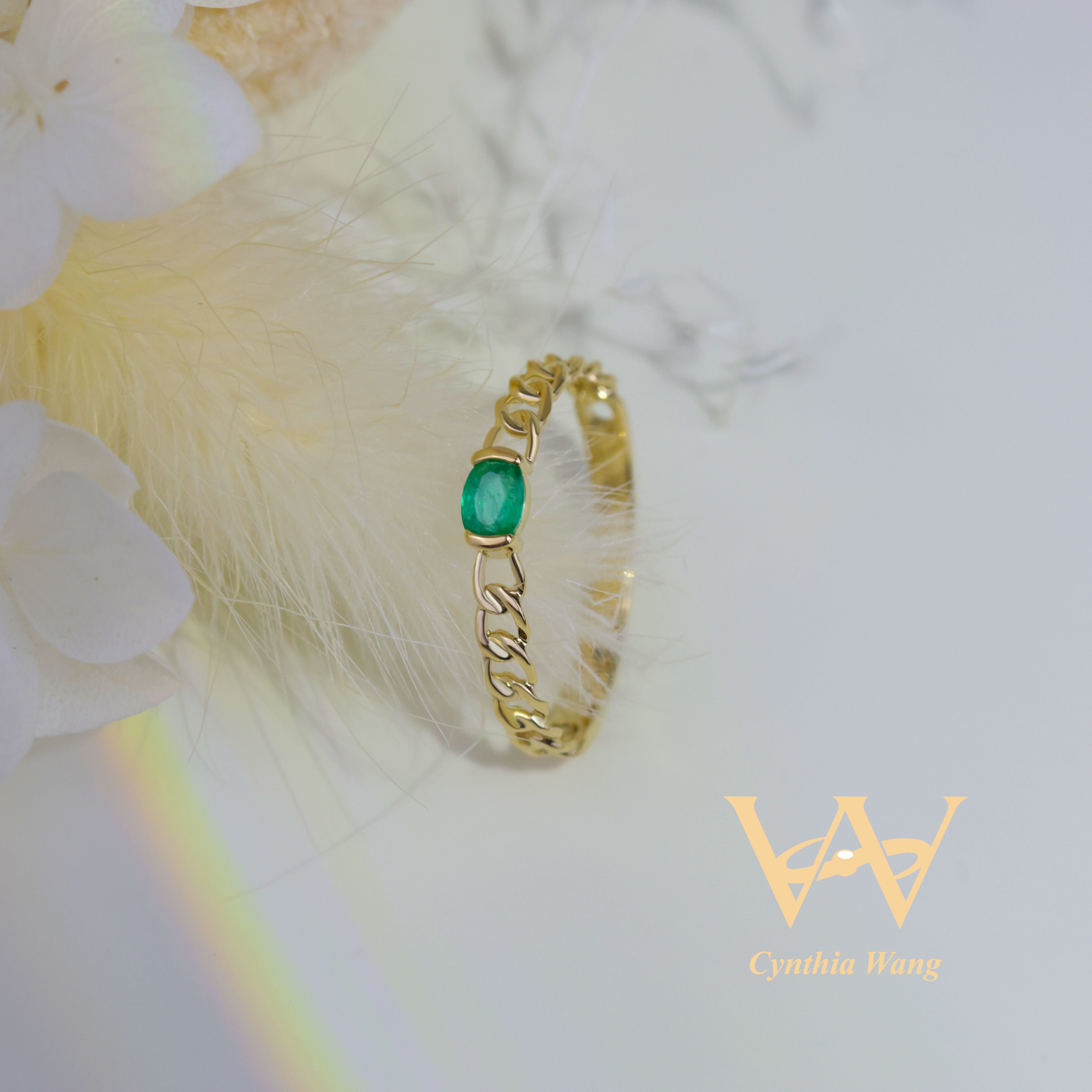 'Green Miracle' 10K Gold Emerald Ring