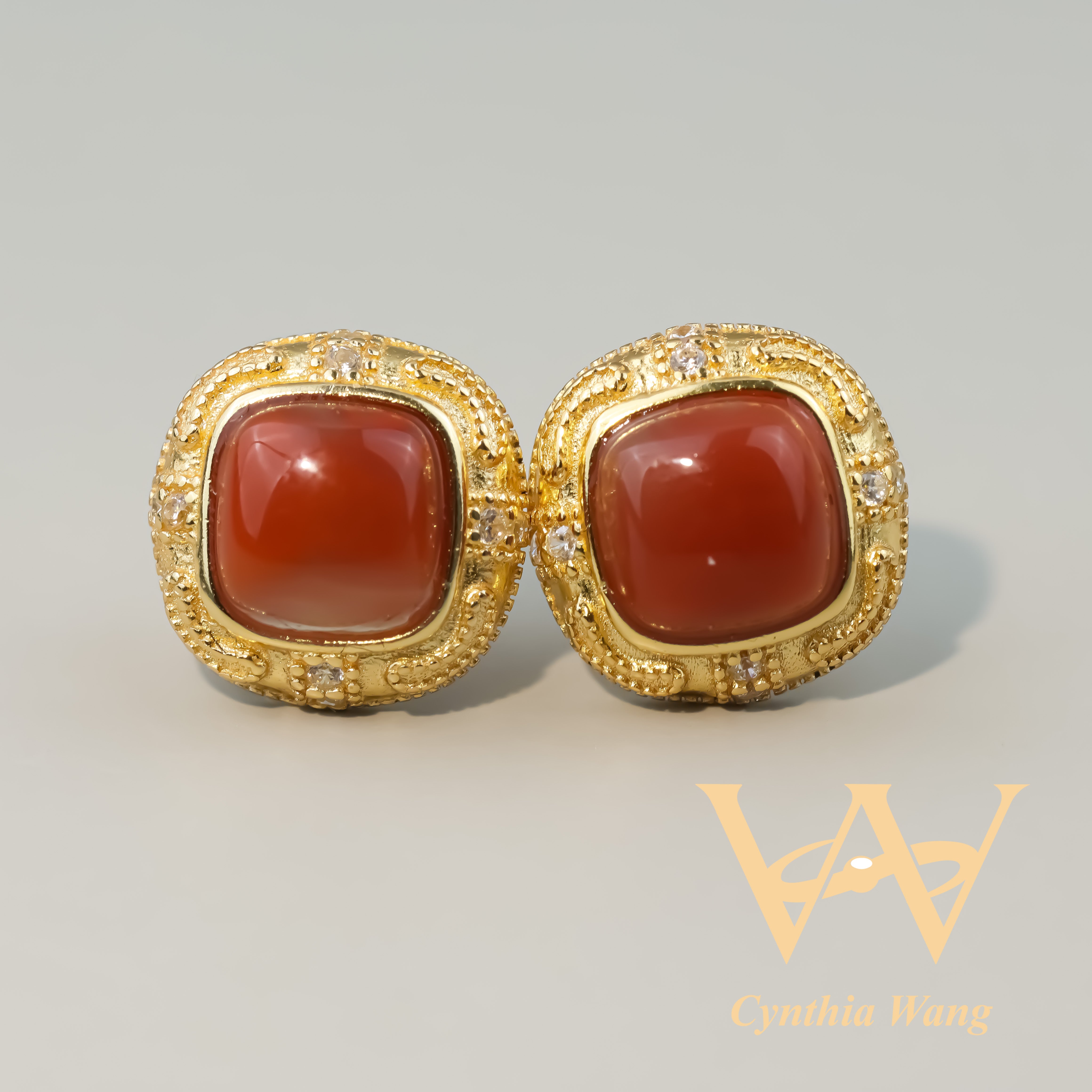 'Crimson Enchantment' Carnelian Jewelry Set