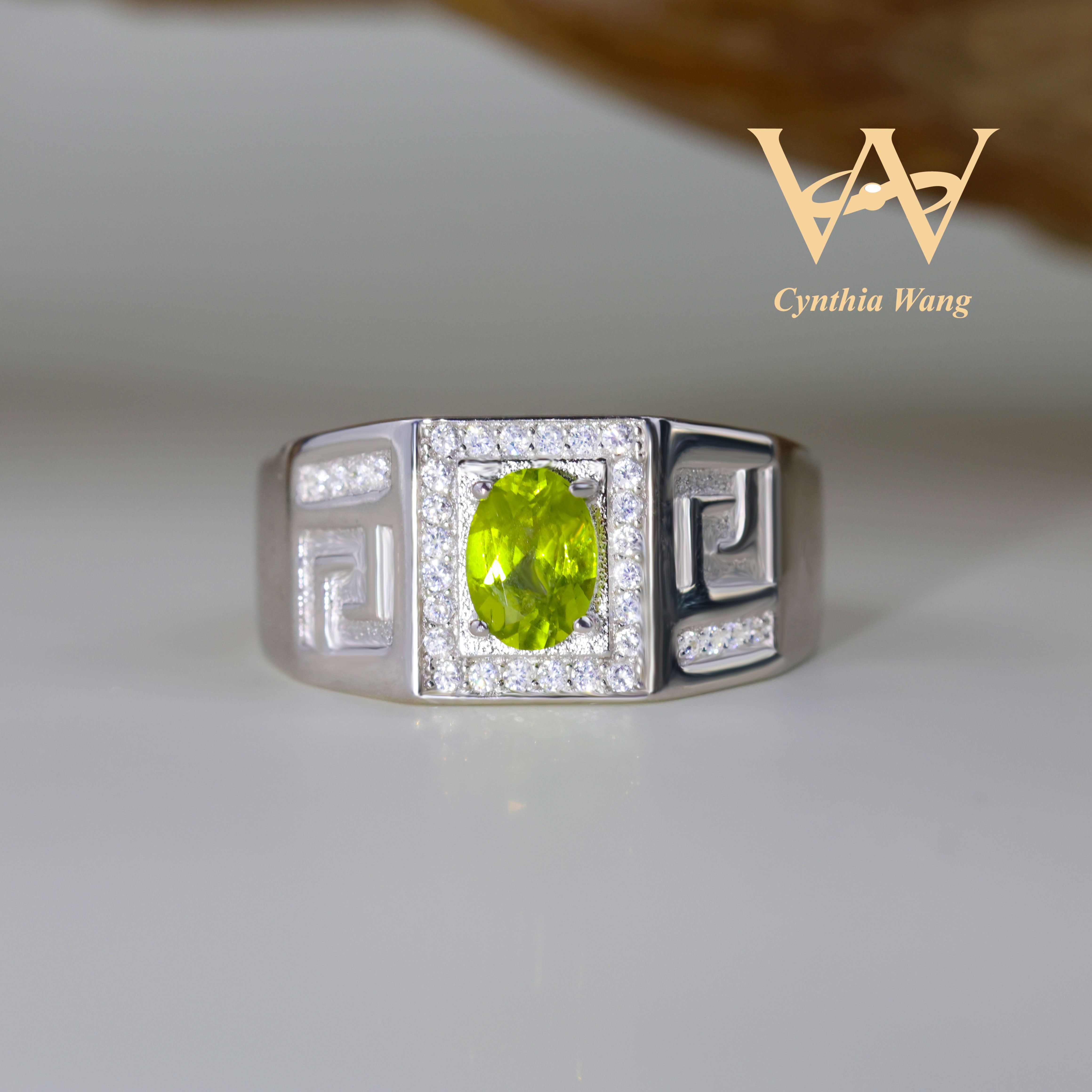 'Fortress of Solitude' Peridot Ring