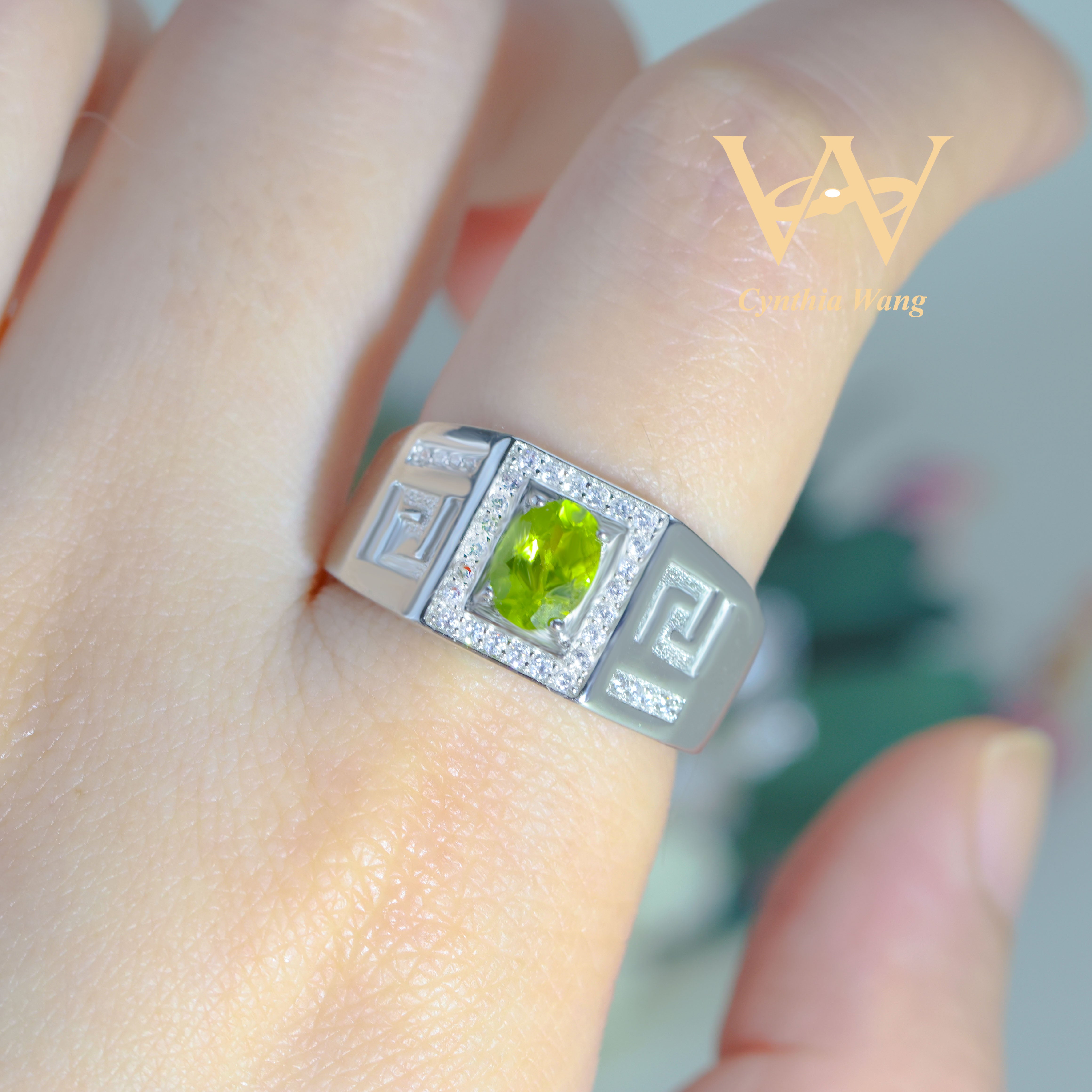 'Fortress of Solitude' Peridot Ring