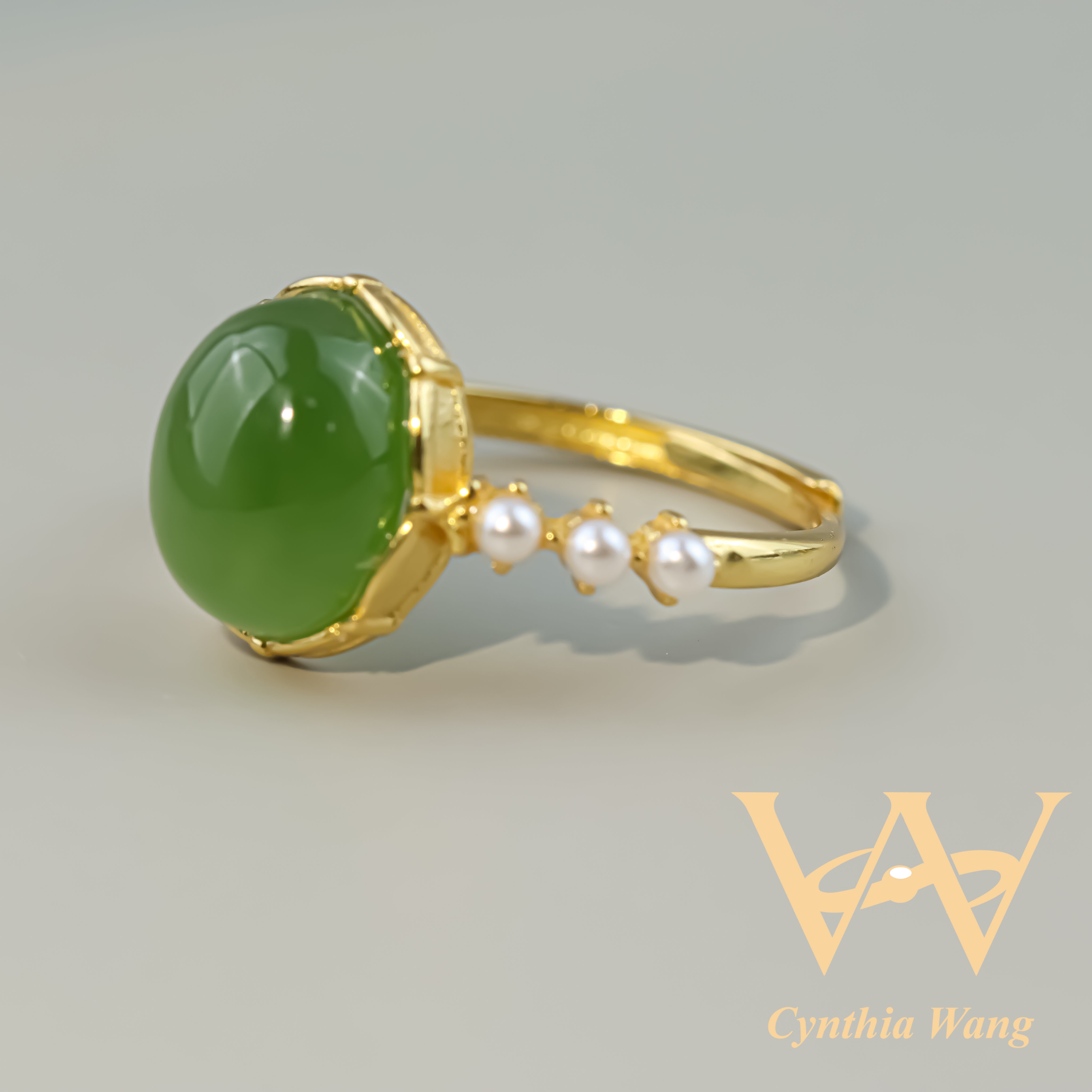 'Timeless Serenity' Jade Ring