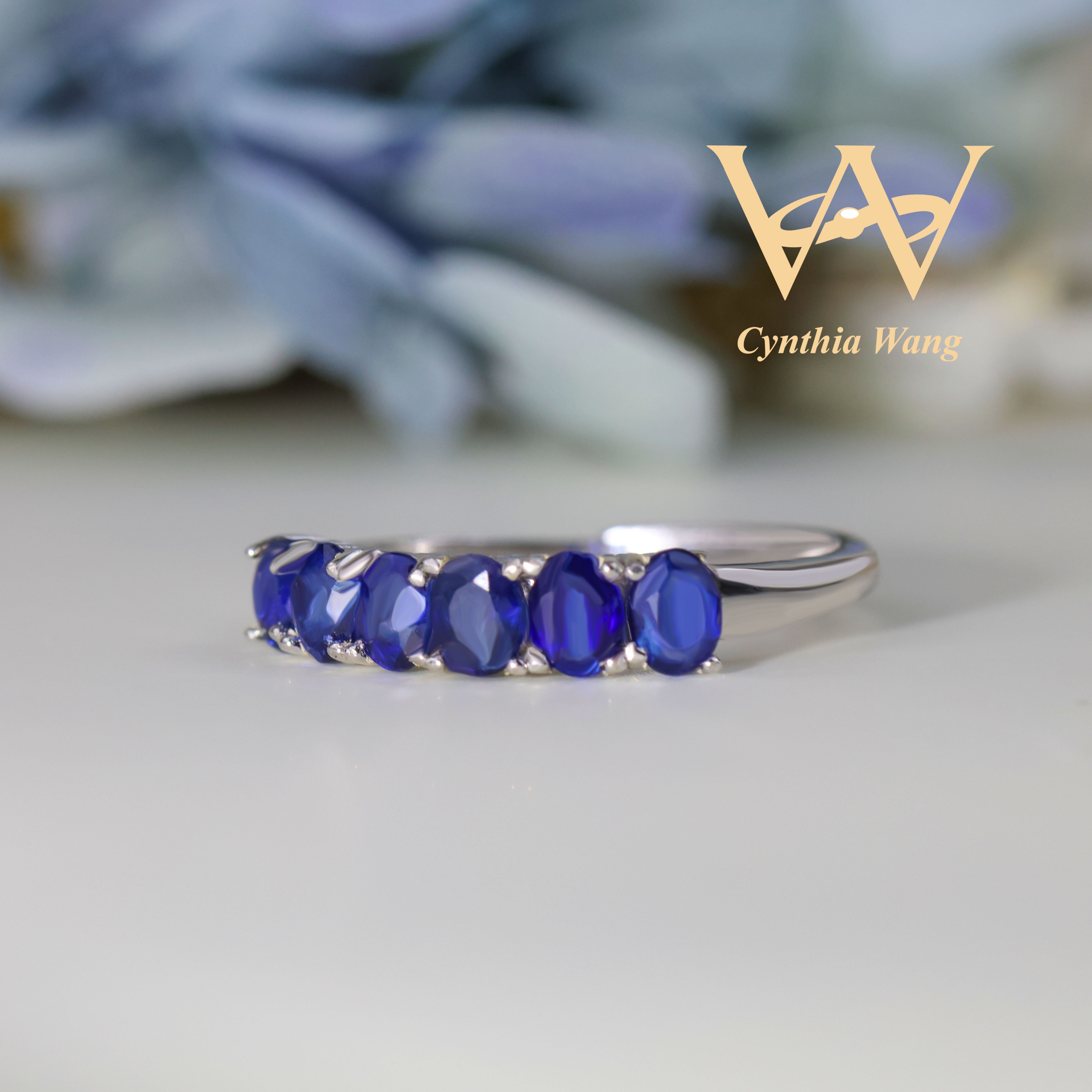 'Blue Majesty' Blue Sapphire Eternity Ring