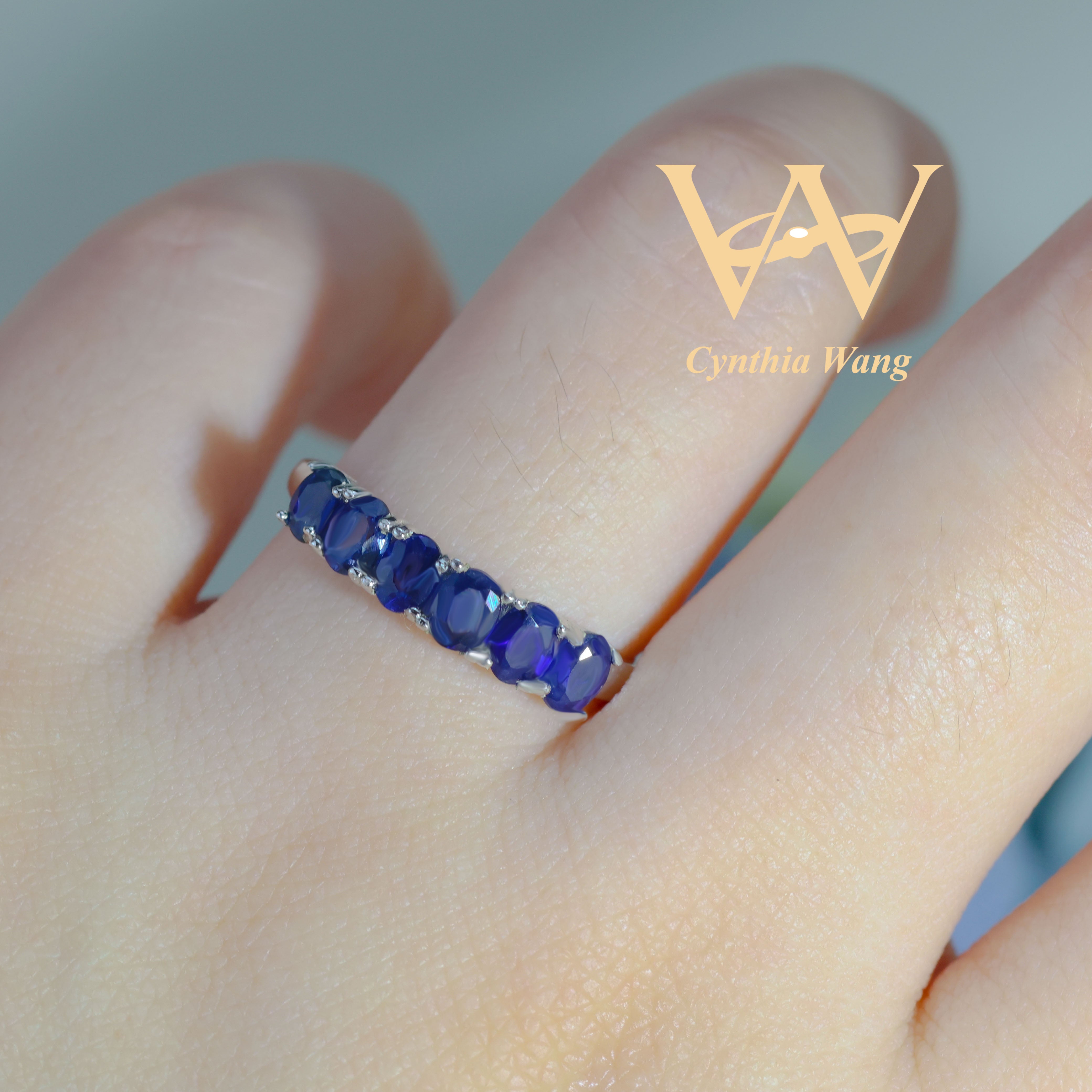 'Blue Majesty' Blue Sapphire Eternity Ring