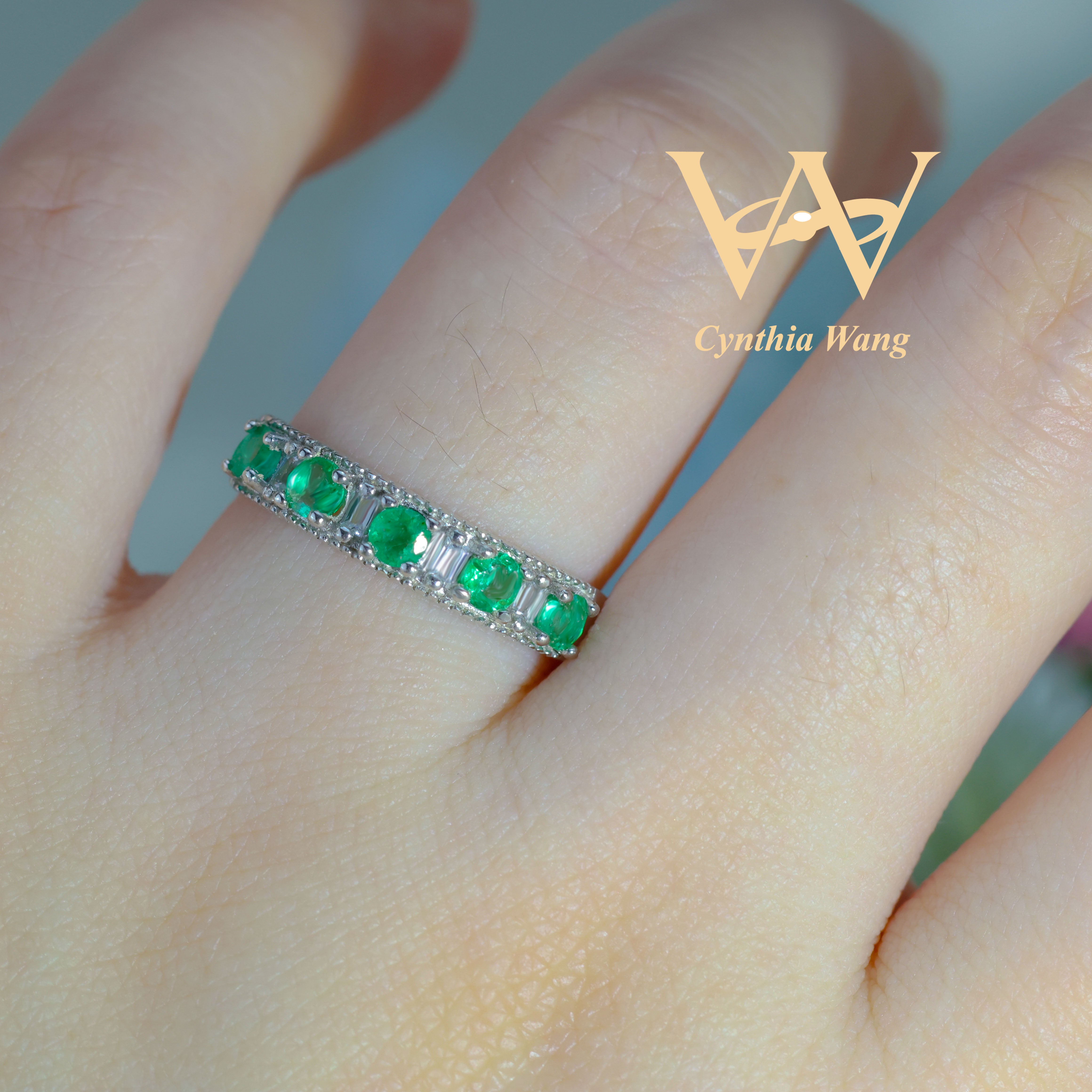 'Radiant Family Bonds' Emerald Eternity Ring