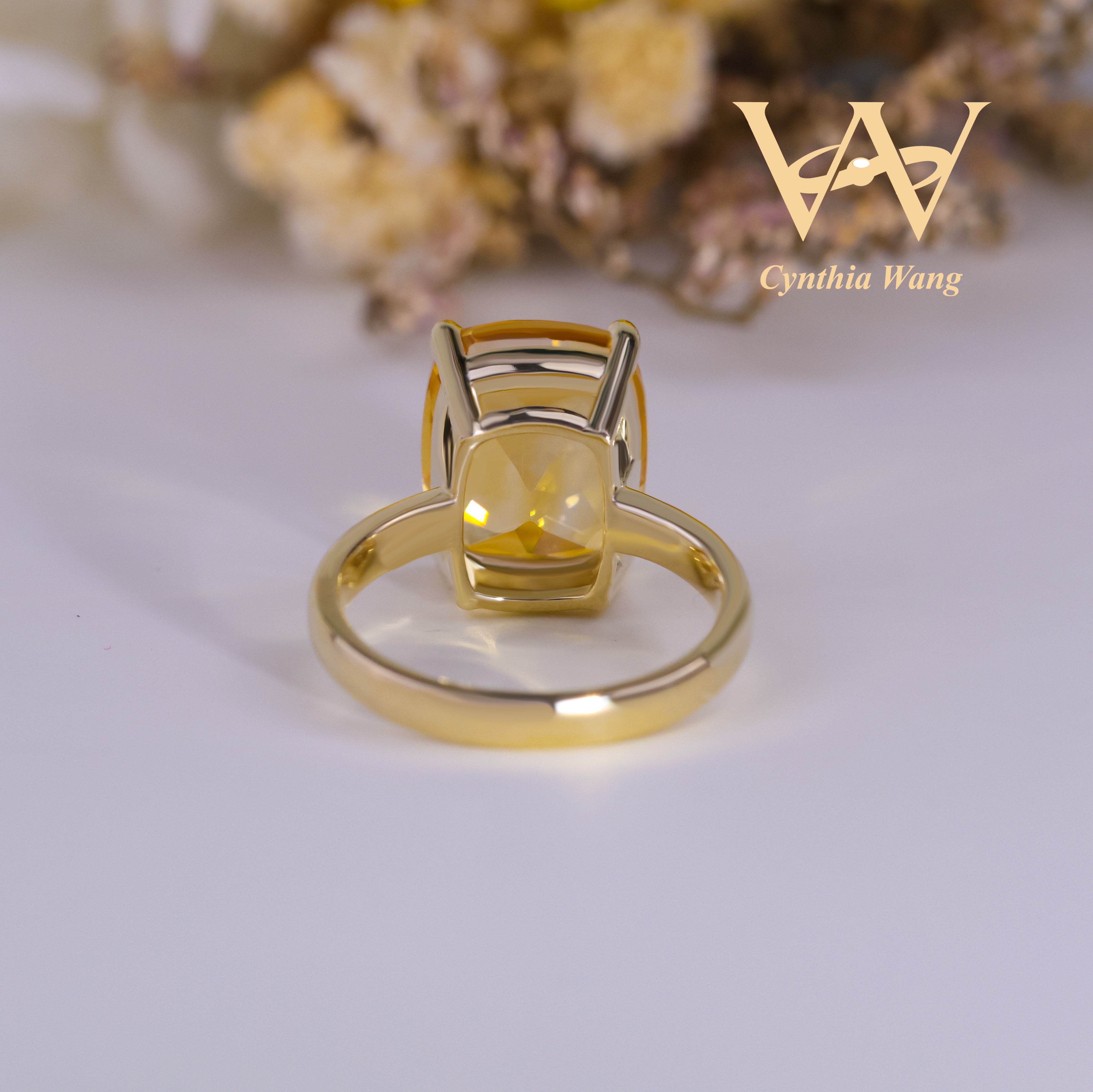 'Golden Empire' 9k Gold Citrine Ring