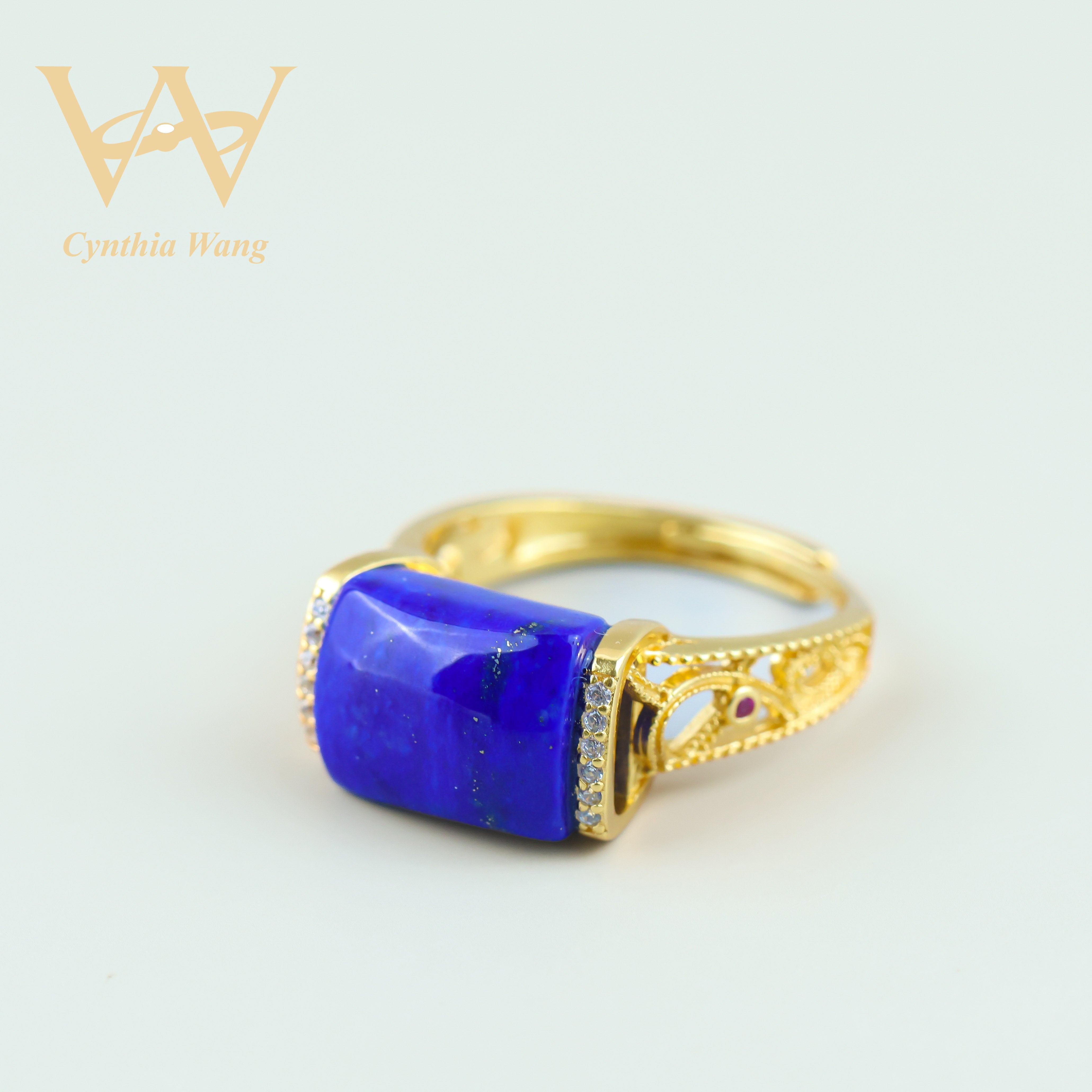 'Twilight Whispers' Lapis Lazuli Ring