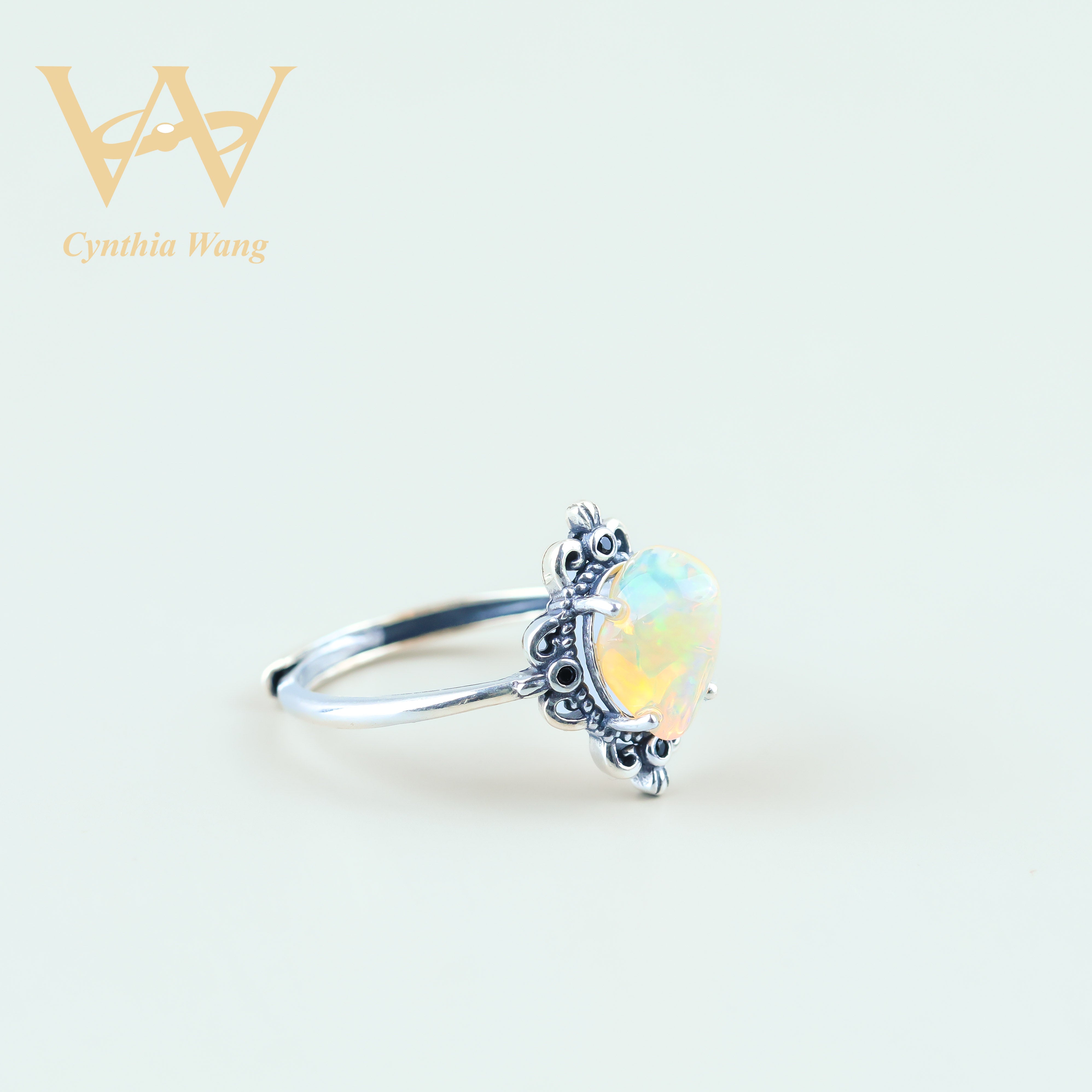 'Flames of Opulence' Opal Ring