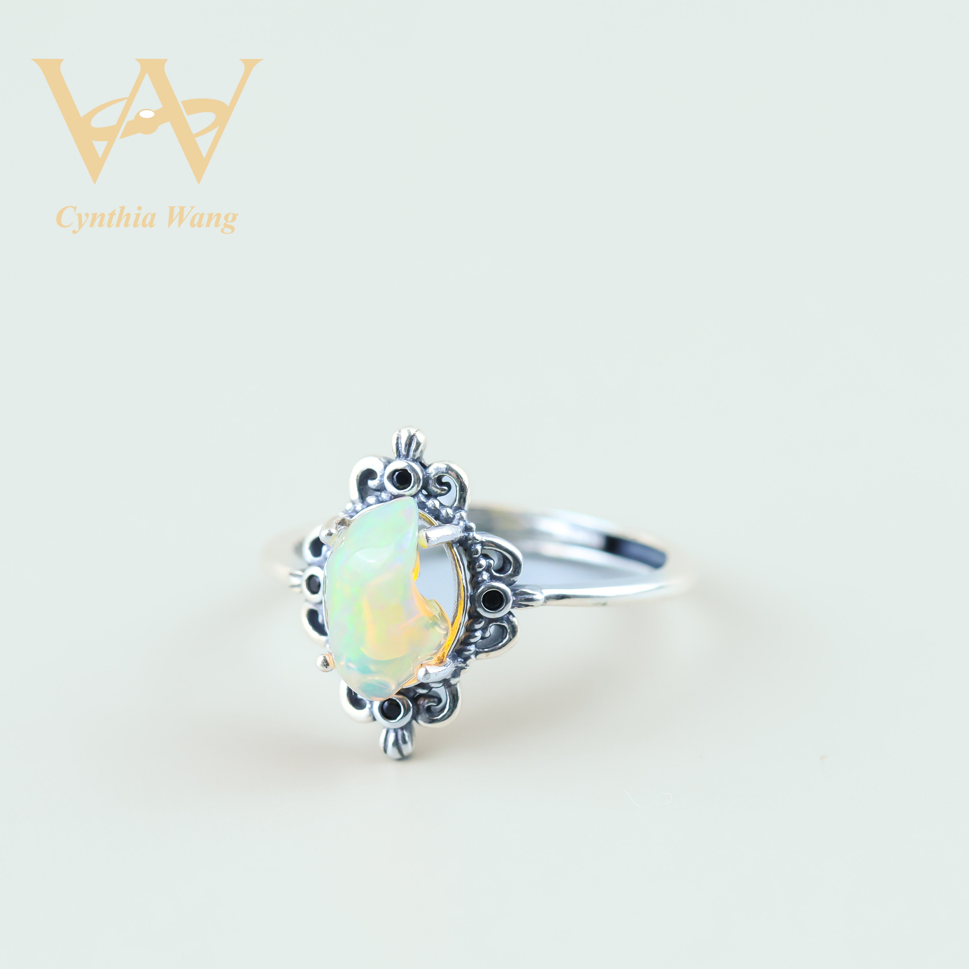 'Flames of Opulence' Opal Ring