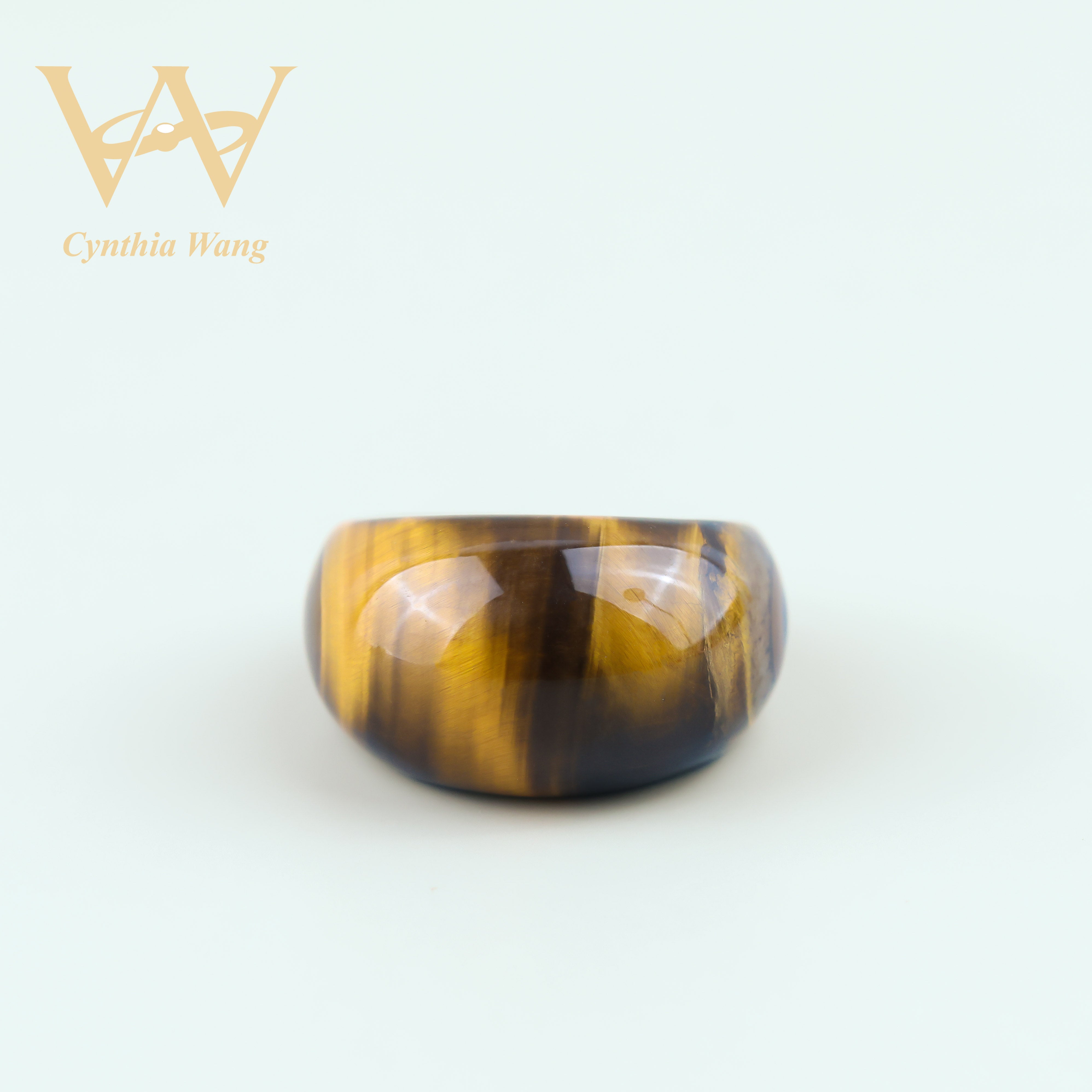 'Sculpted Brilliance' Tiger's Eye Ring