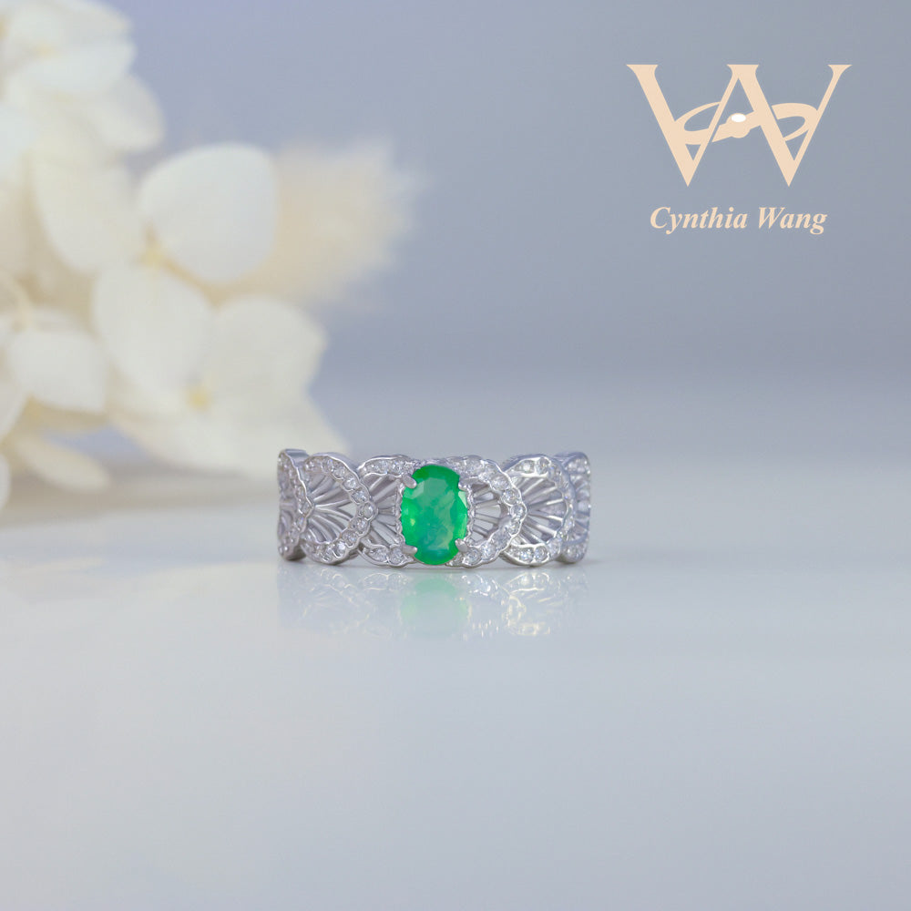 Emerald Sliver Ring