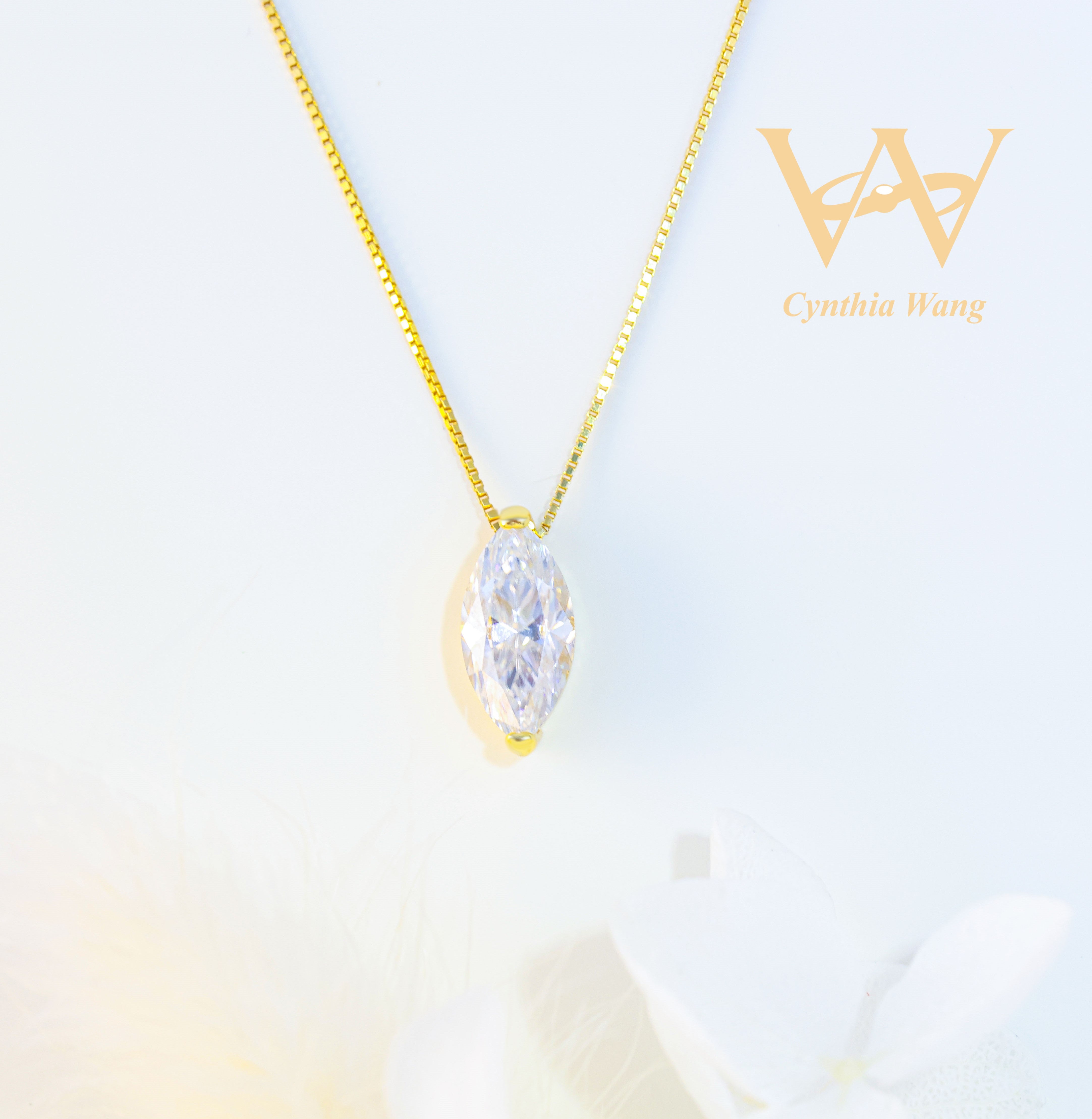 'Noble Grace' Moissanite Necklace