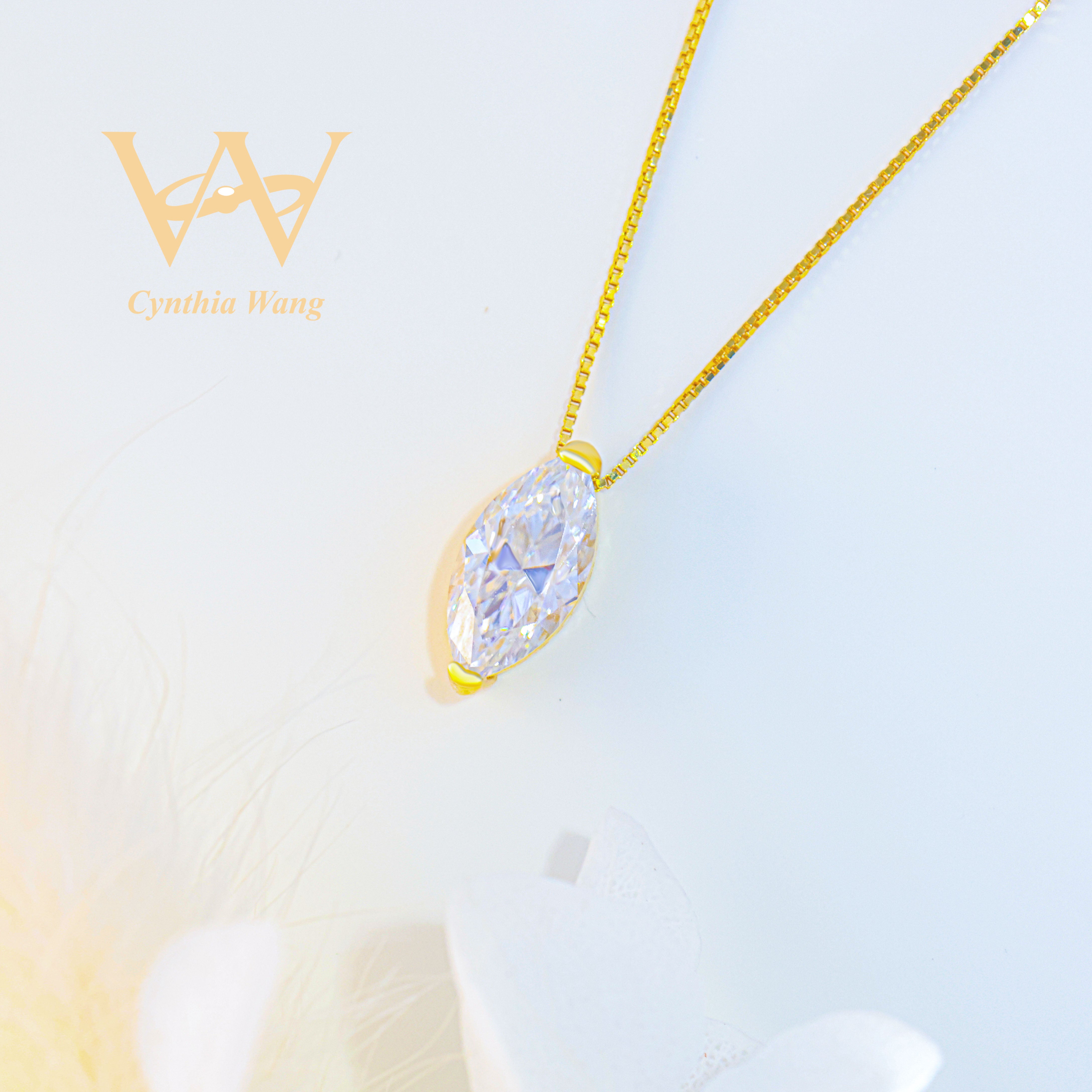 'Noble Grace' Moissanite Necklace