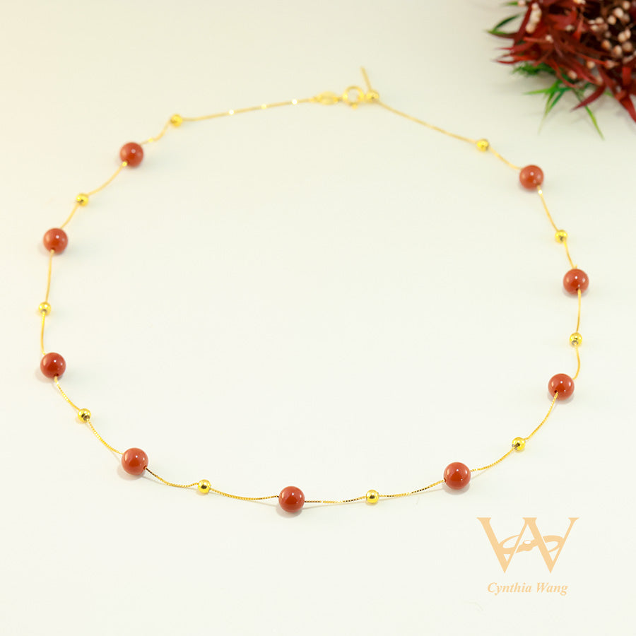 'Milky Way Galaxy' Carnelian Necklace