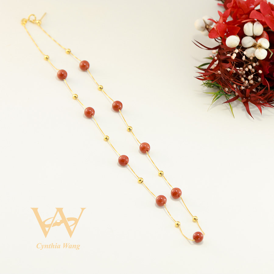 'Milky Way Galaxy' Carnelian Necklace