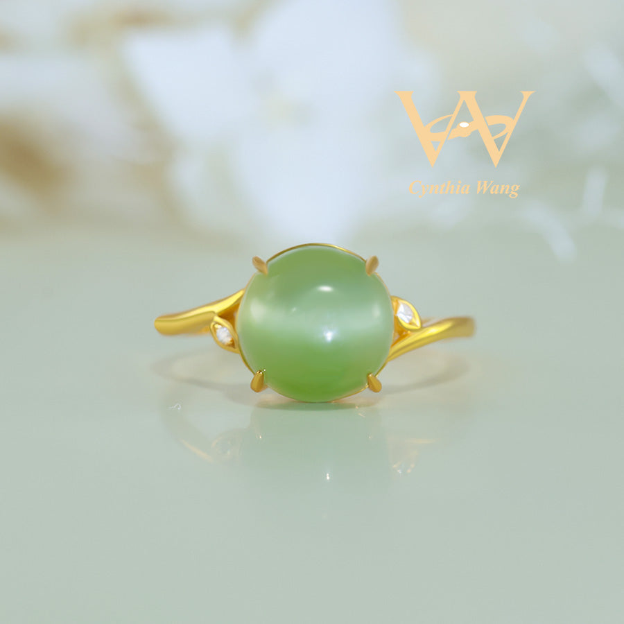 'Cat's Eye Enchantment' Jade Ring