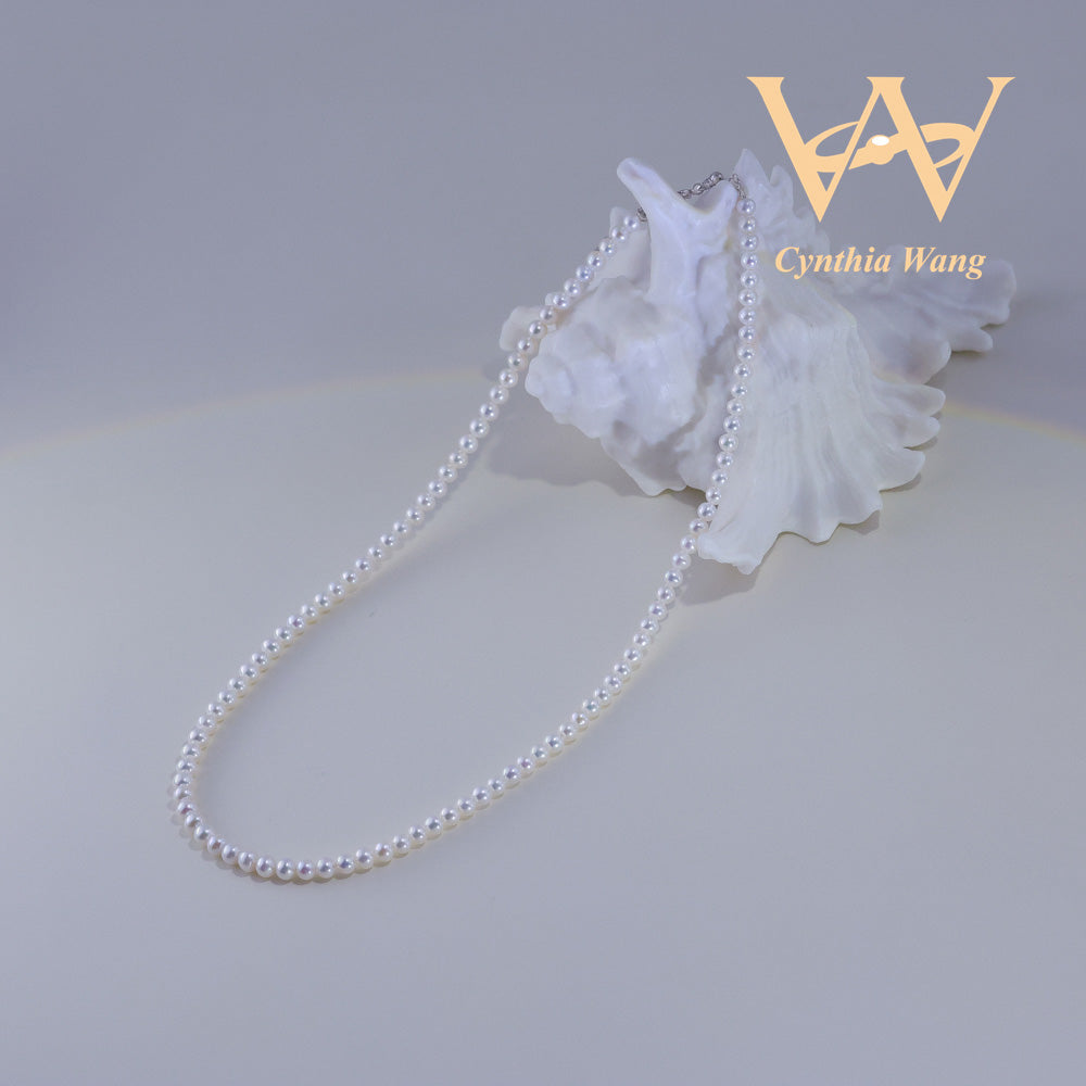 'Touch Pure White' Pearl Necklace