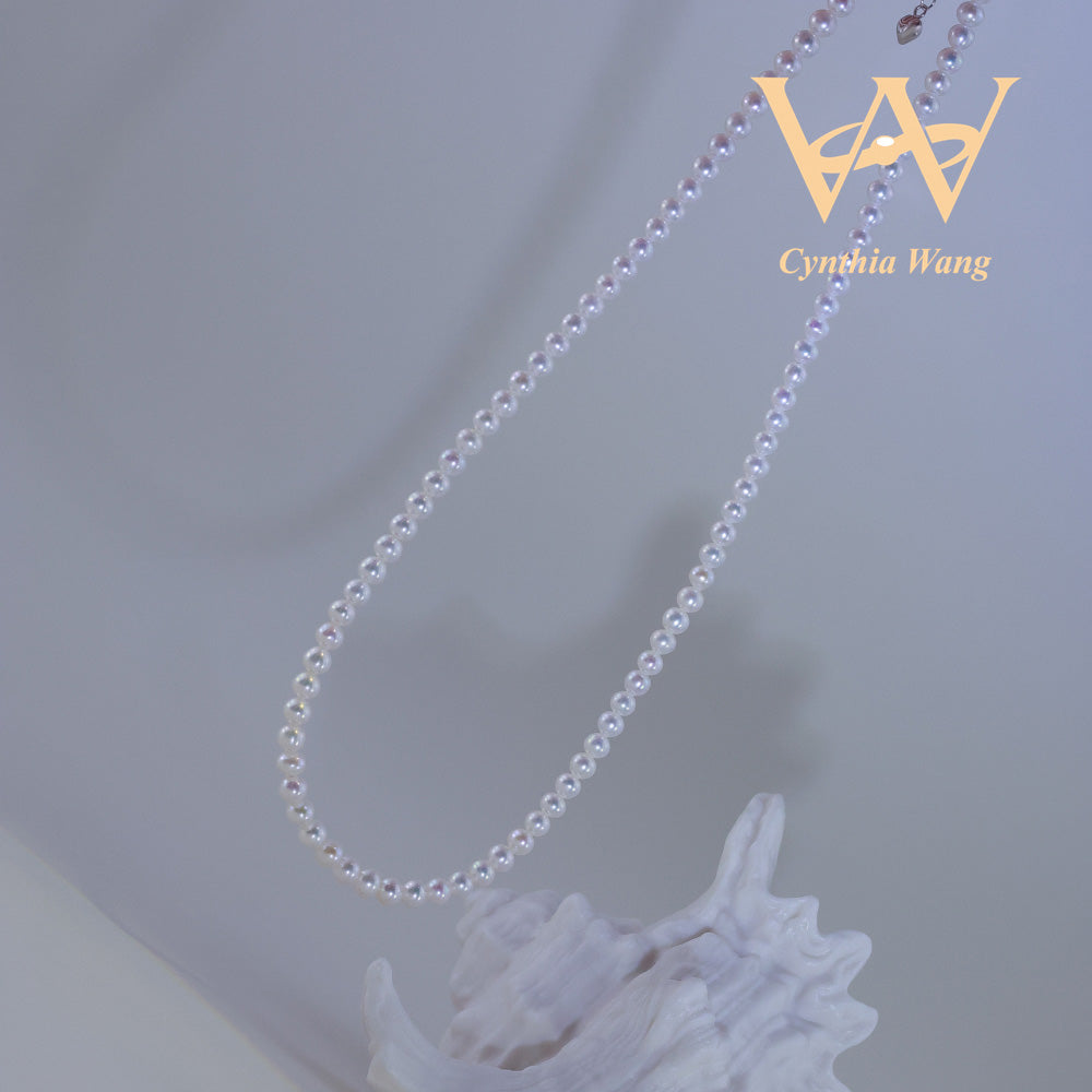 'Touch Pure White' Pearl Necklace