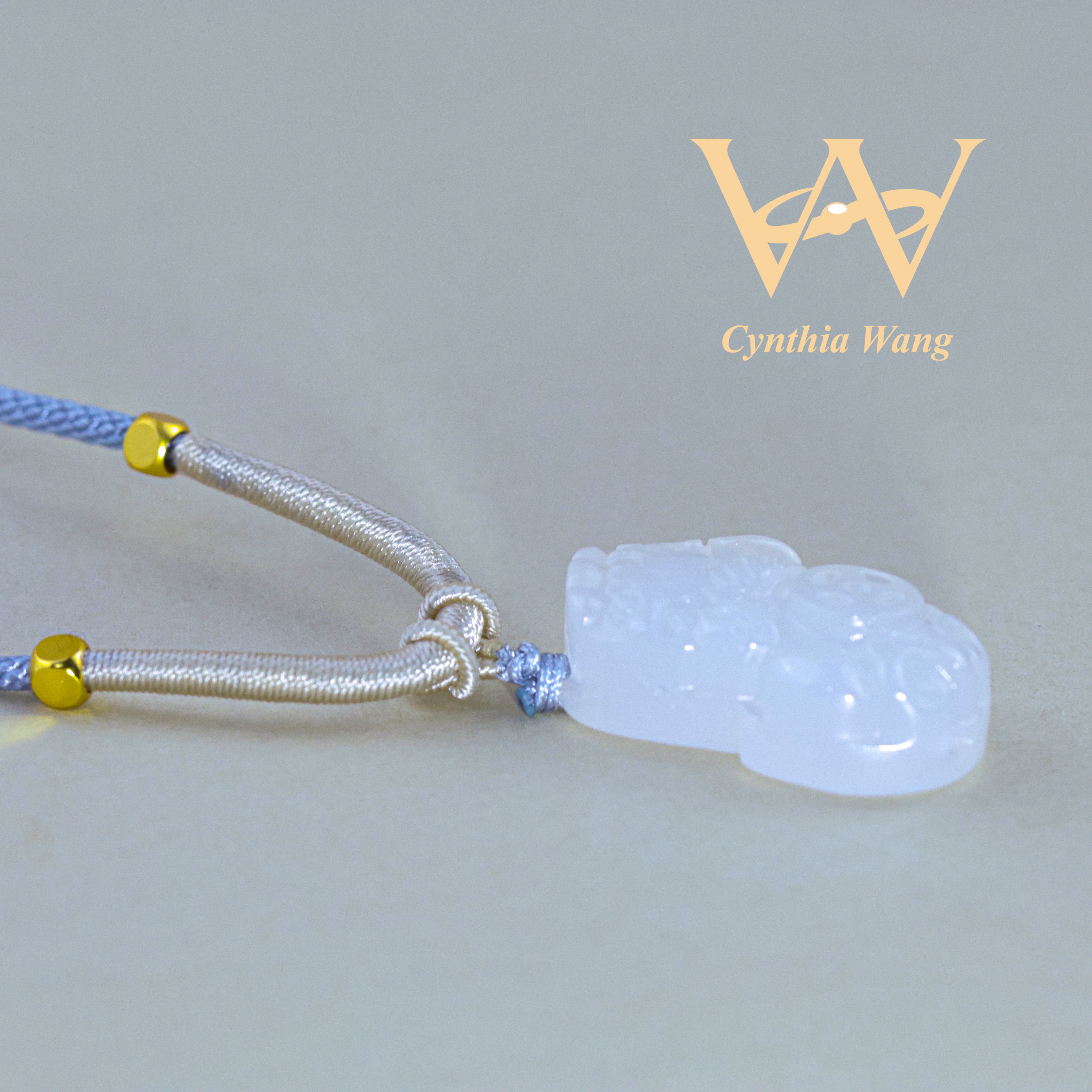 'Celestial Guardian' Chalcedony Necklace