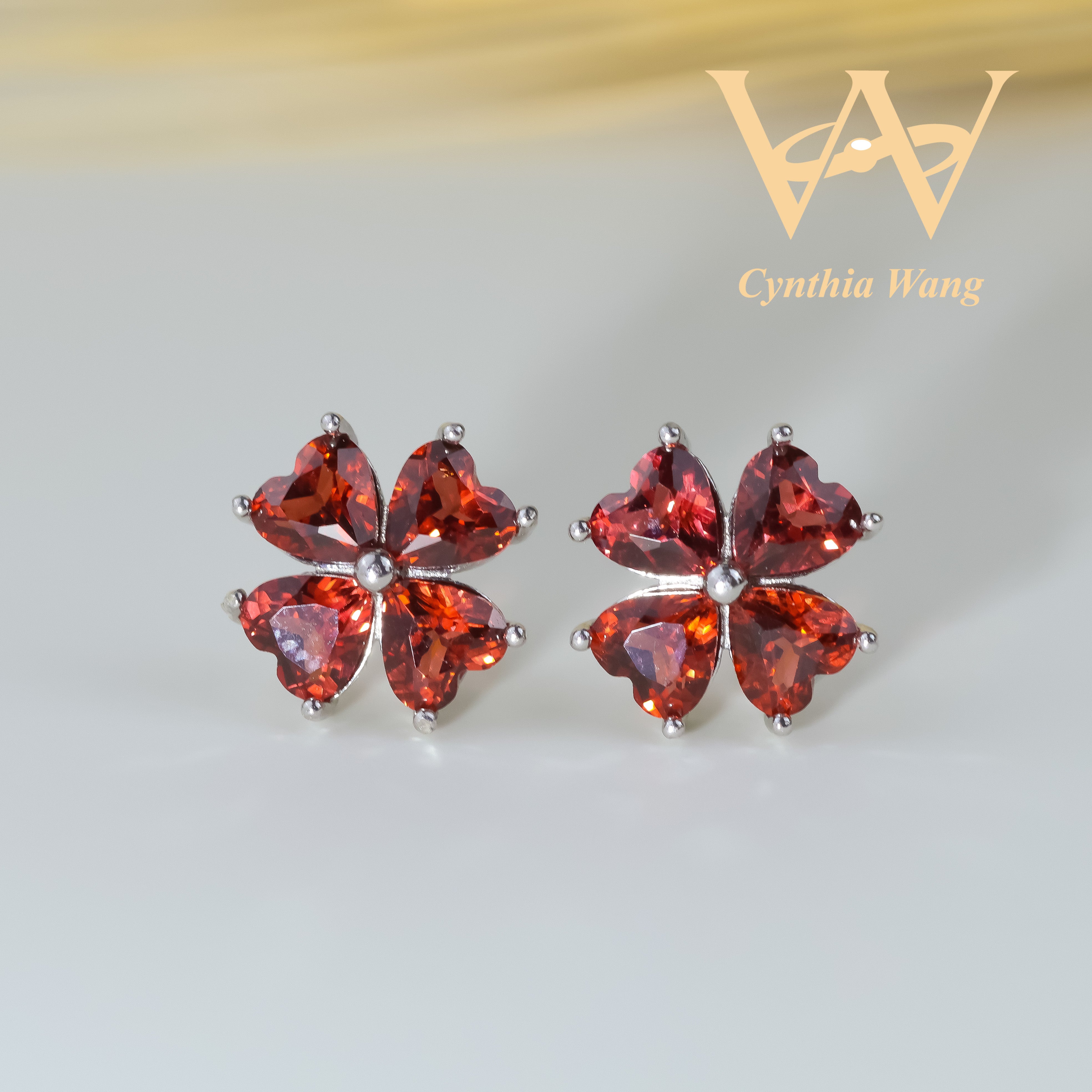 'Intoxicating Red' Garnet Jewelry Set