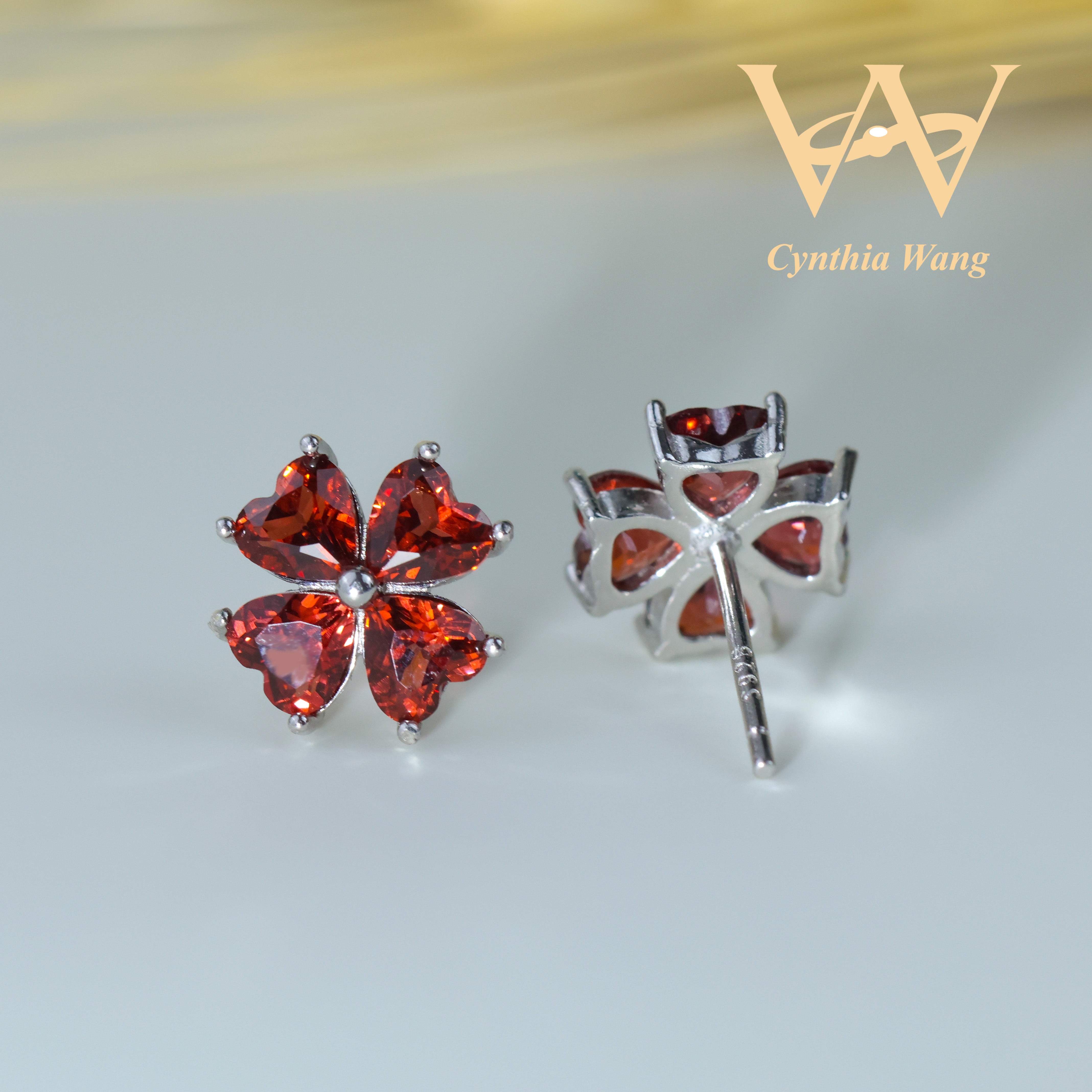 'Intoxicating Red' Garnet Jewelry Set
