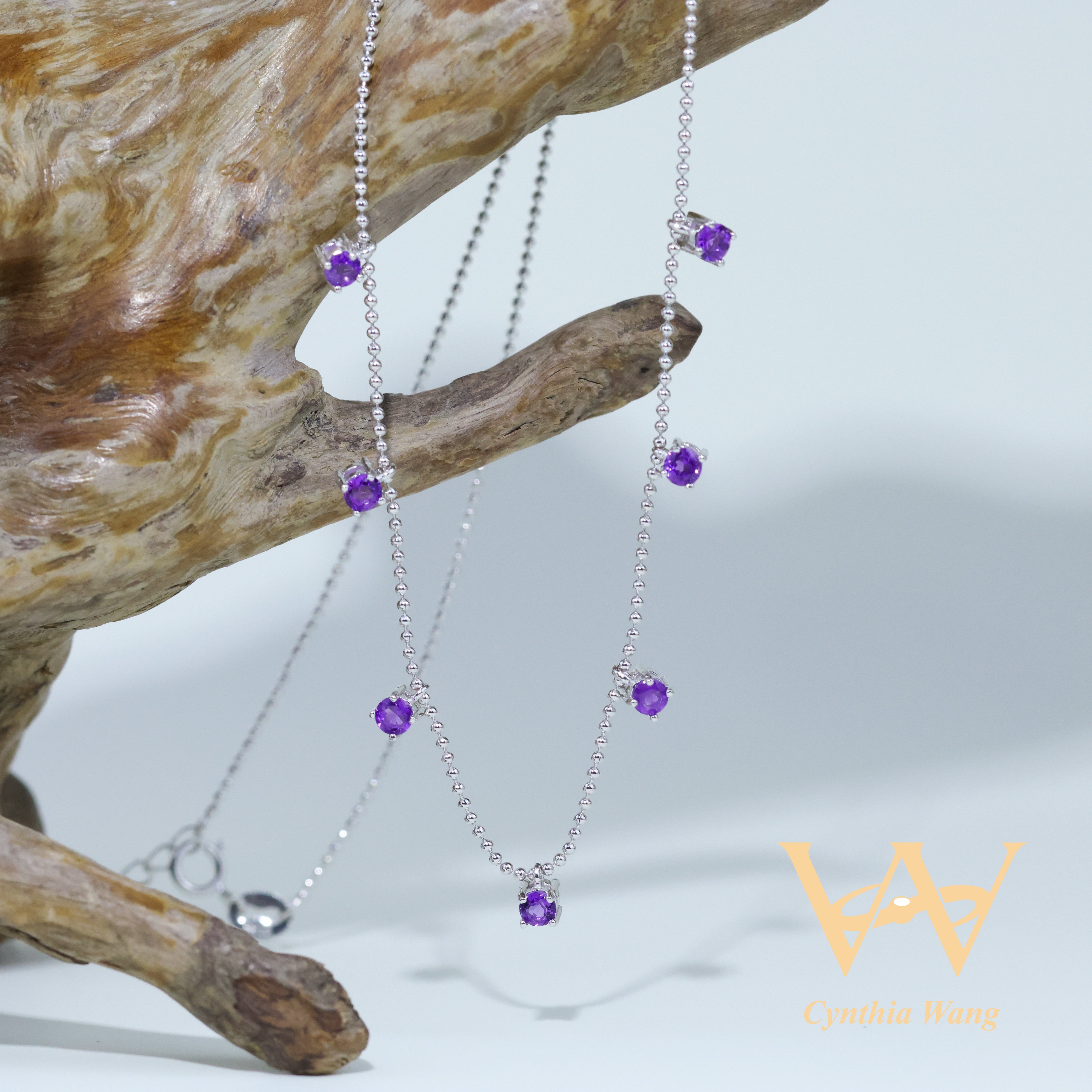 'Starry Sky' Amethyst Necklace