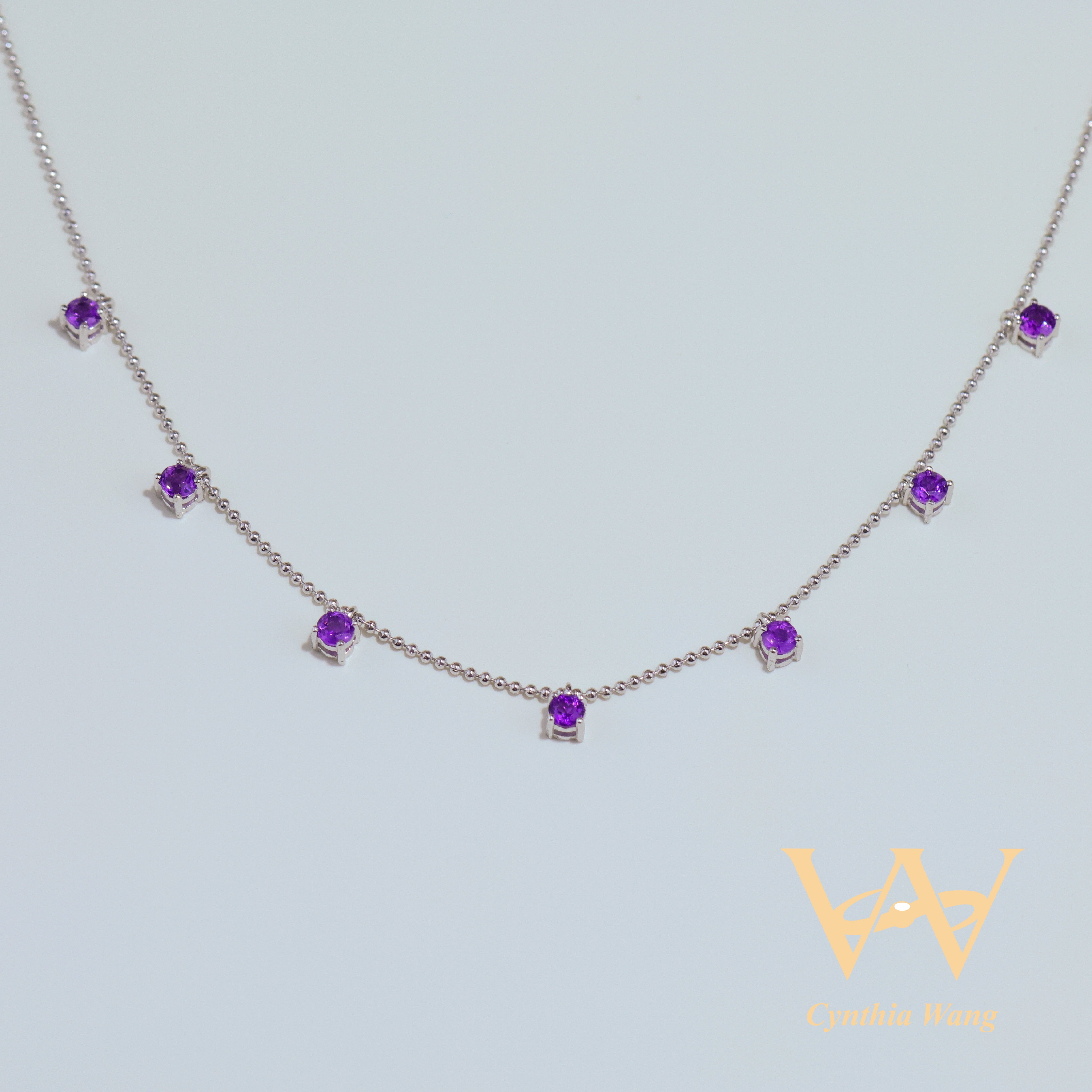 'Starry Sky' Amethyst Necklace